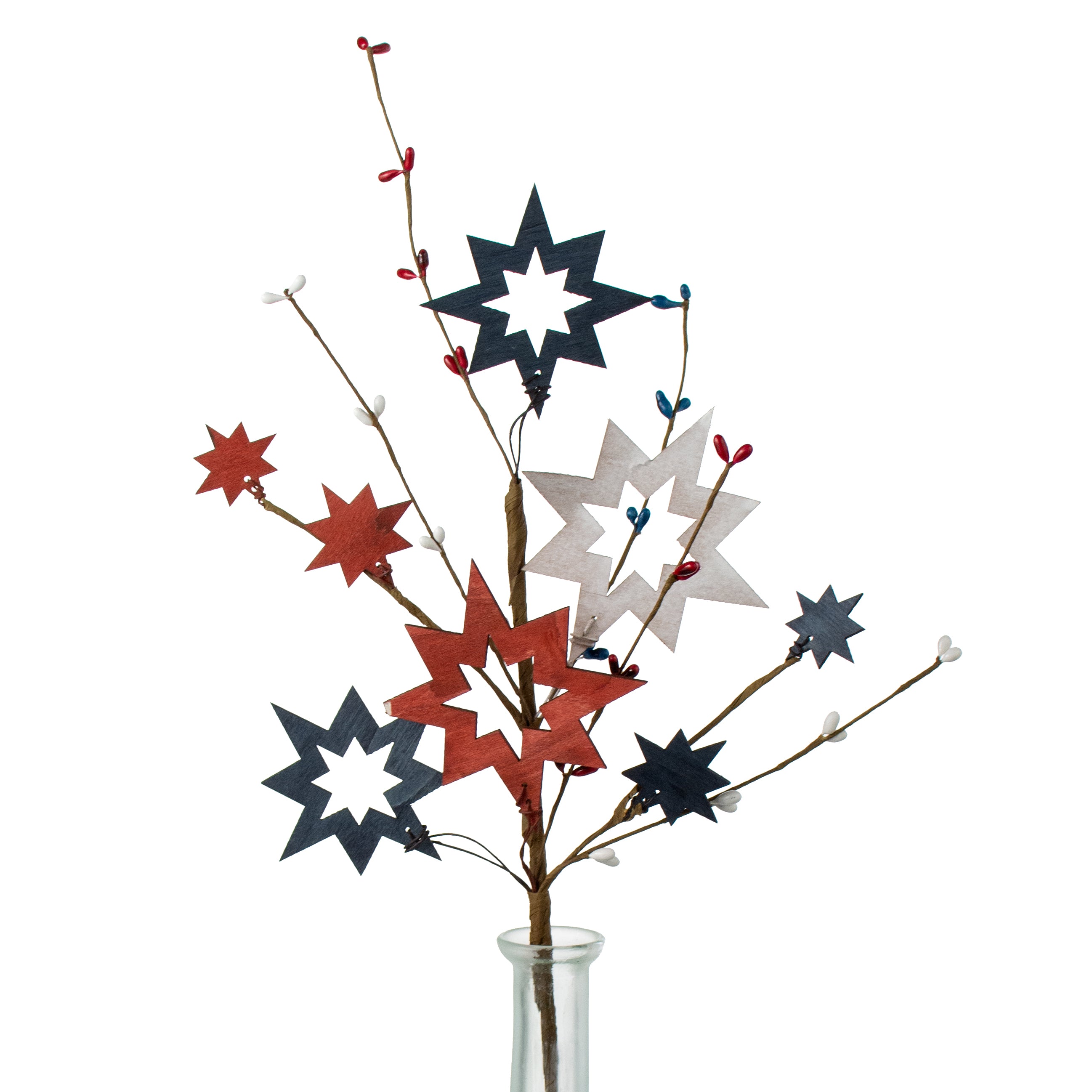 20" Fourth of July Wooden Cutout Star Pick Item Number: 64046