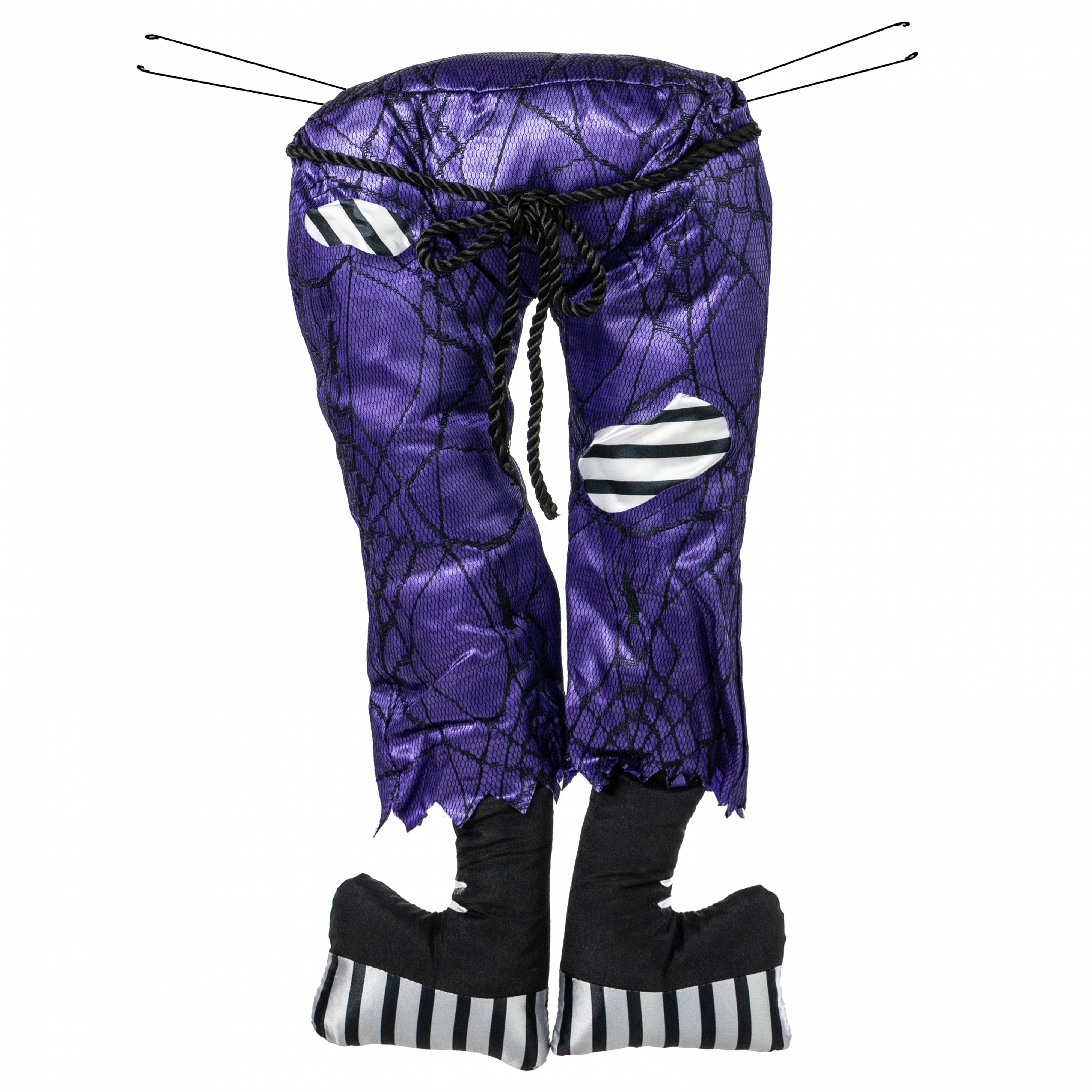 16" Frankenstein Legs Wreath Accent: Purple Item Number: HH7606