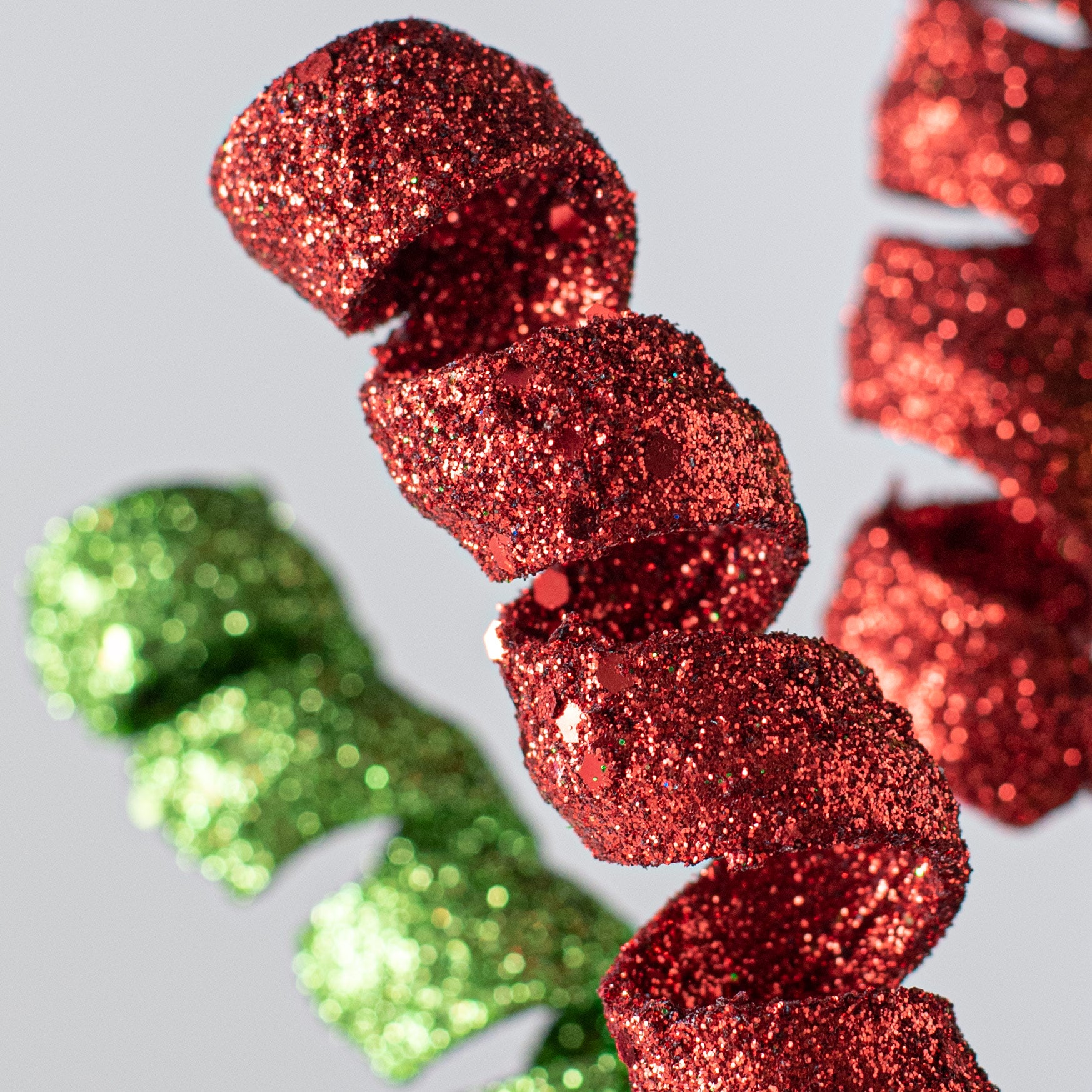 16" Frizzy Curly Pick: Red, Lime Green Lifestyle Photo