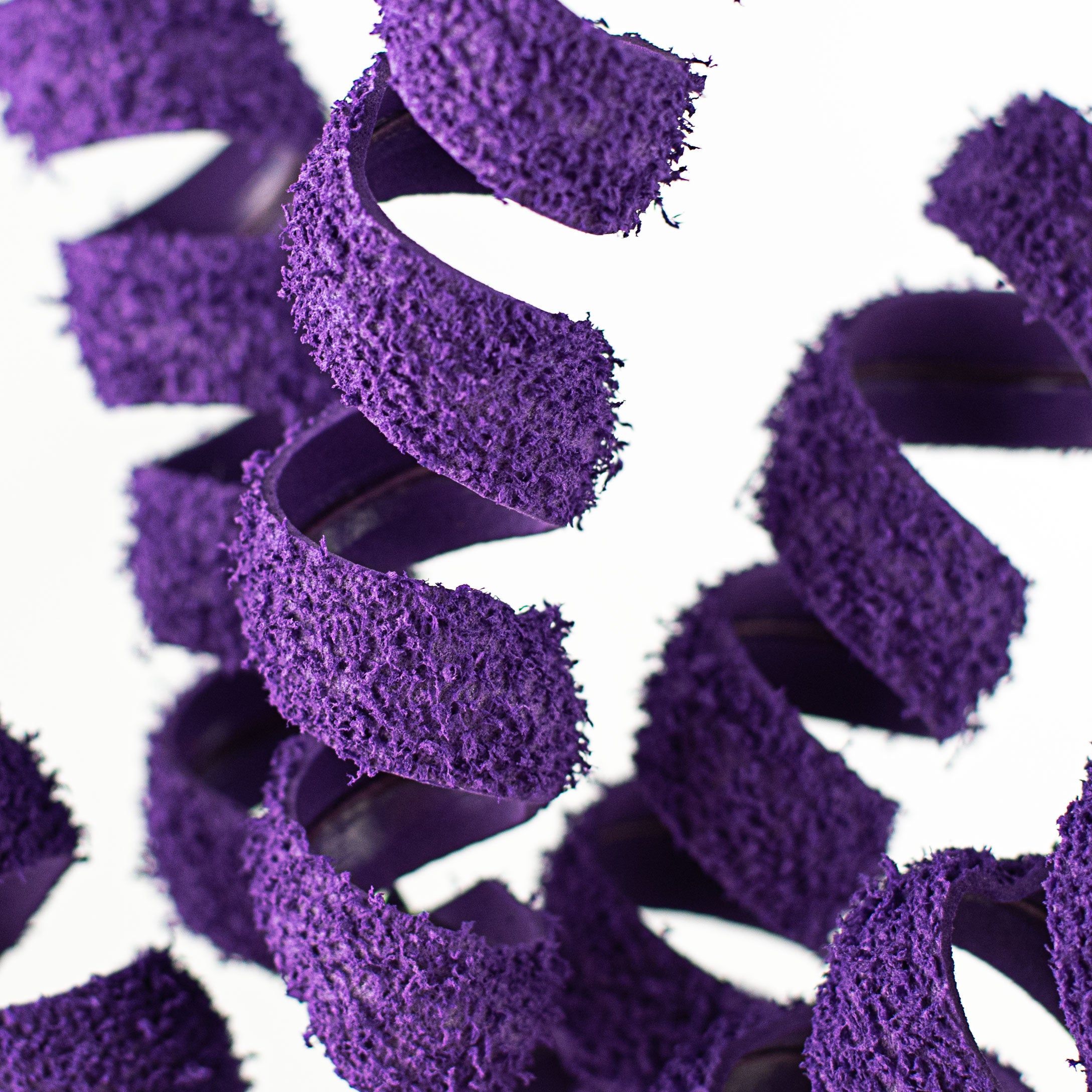 16" Frizzy Fuzzy Curly Pick: Purple Lifestyle Photo