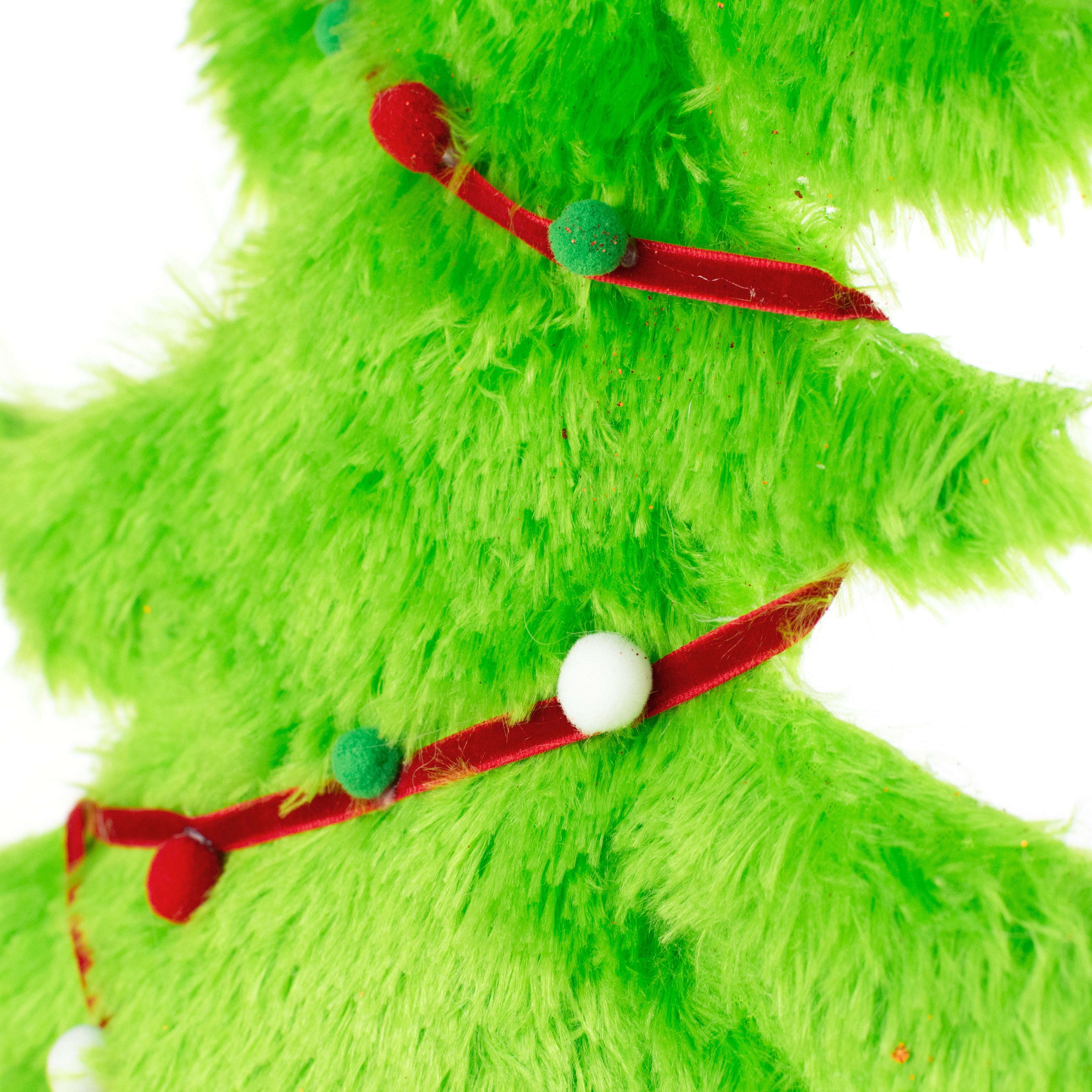 28" Furry Whimsical Christmas Tree Pick detail photo 5