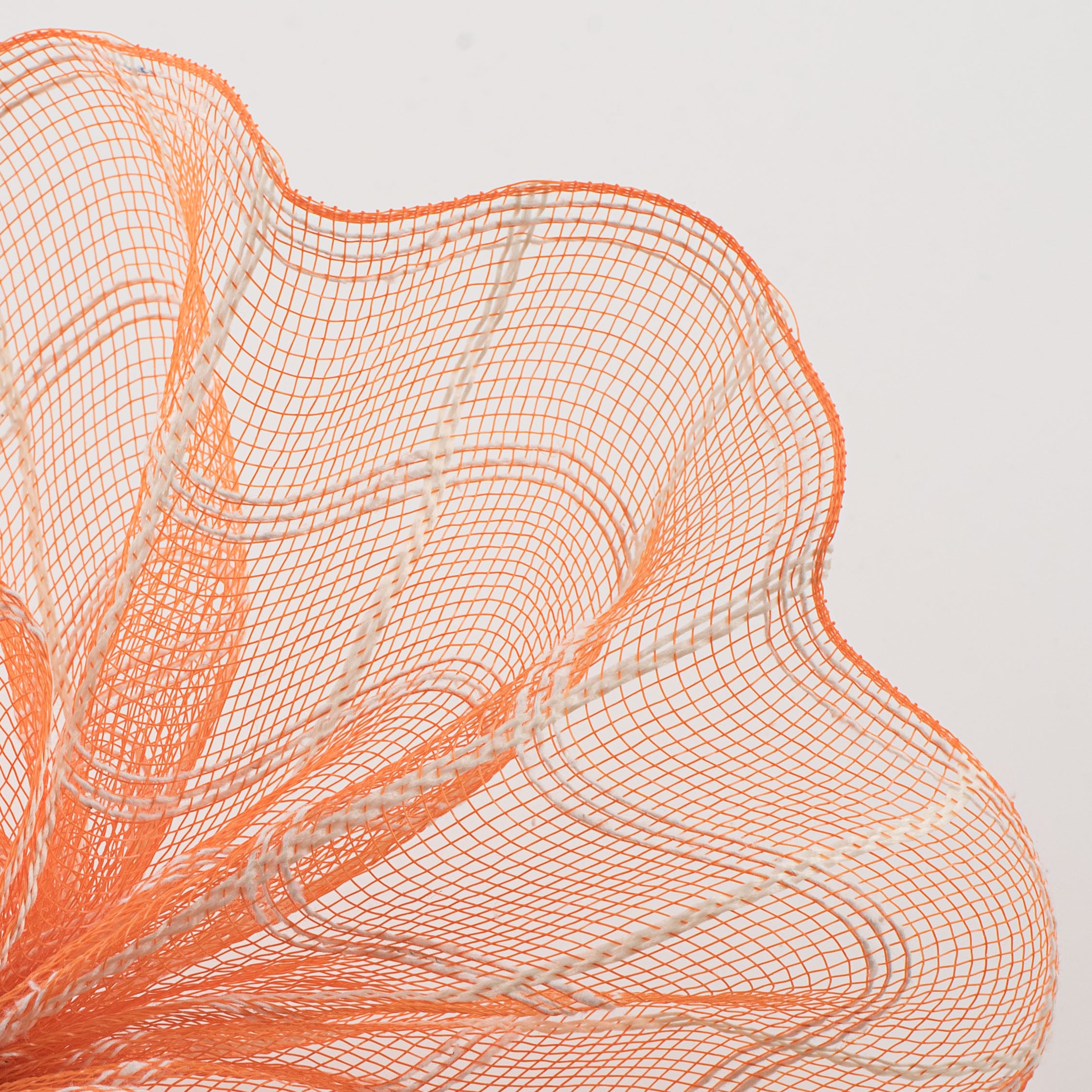 10" Fuzzy Check Mesh: Orange Lifestyle Photo