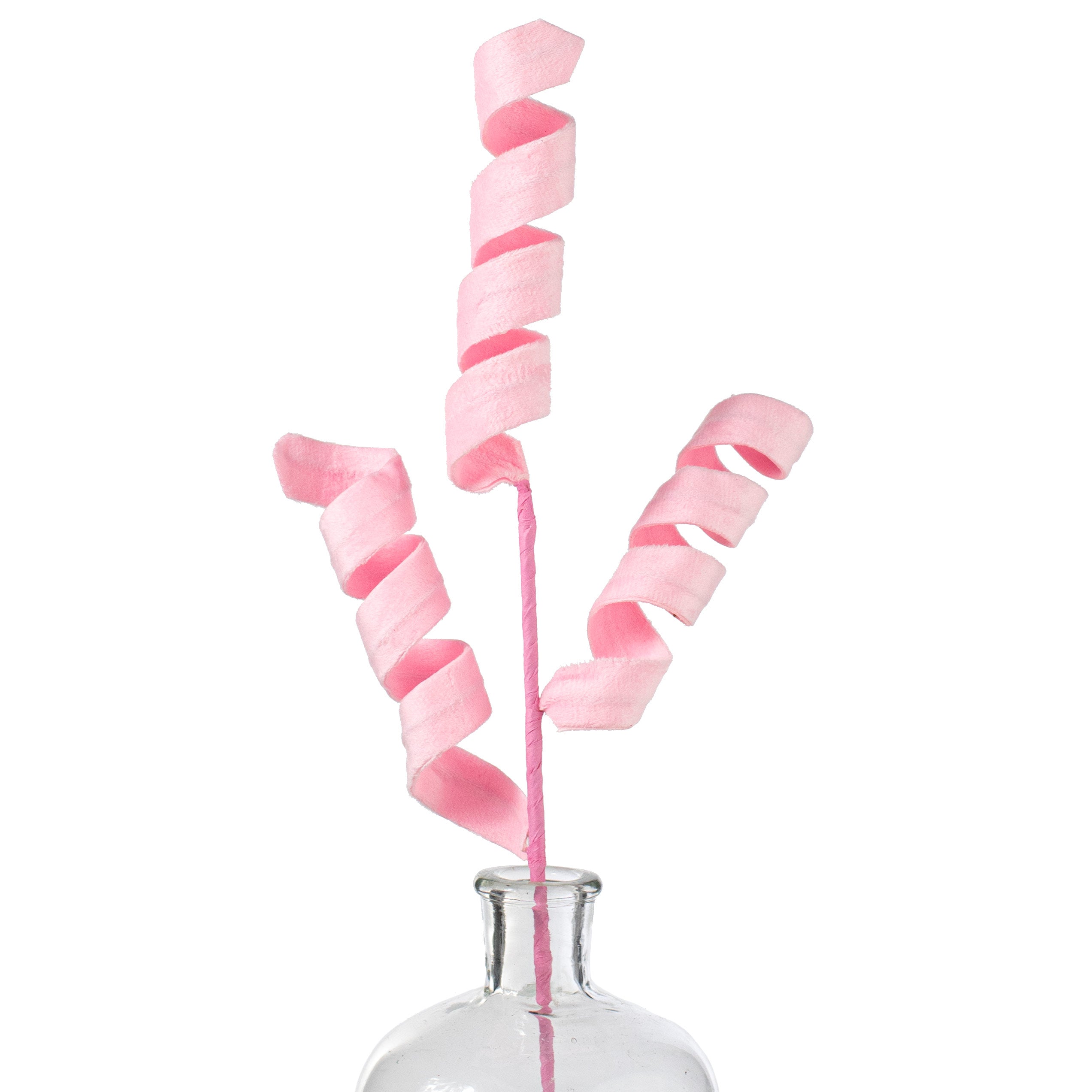 24" Fuzzy Curly Spray: Pink Item Number: 63389PK