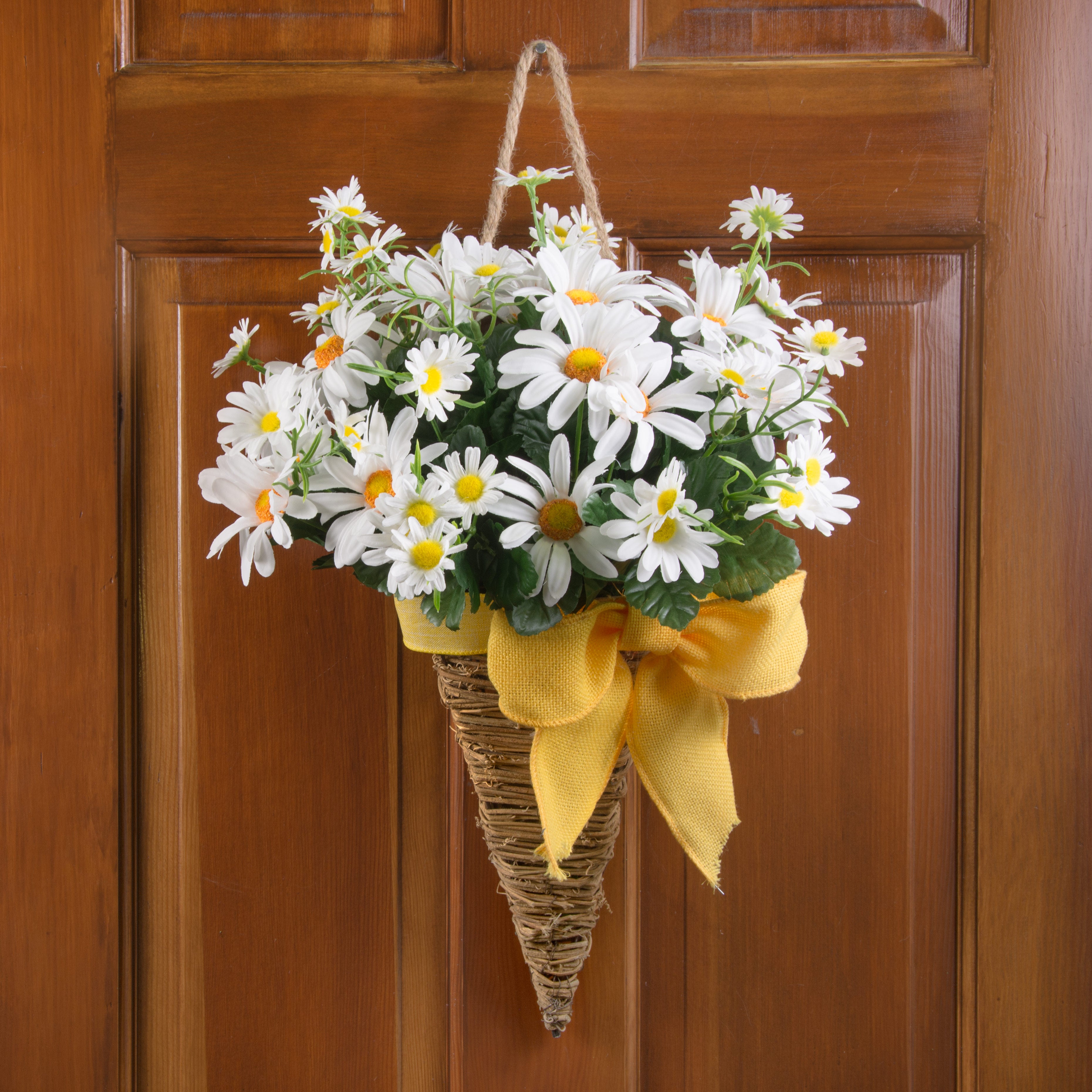 18" Garden White Daisy Bush detail photo 5