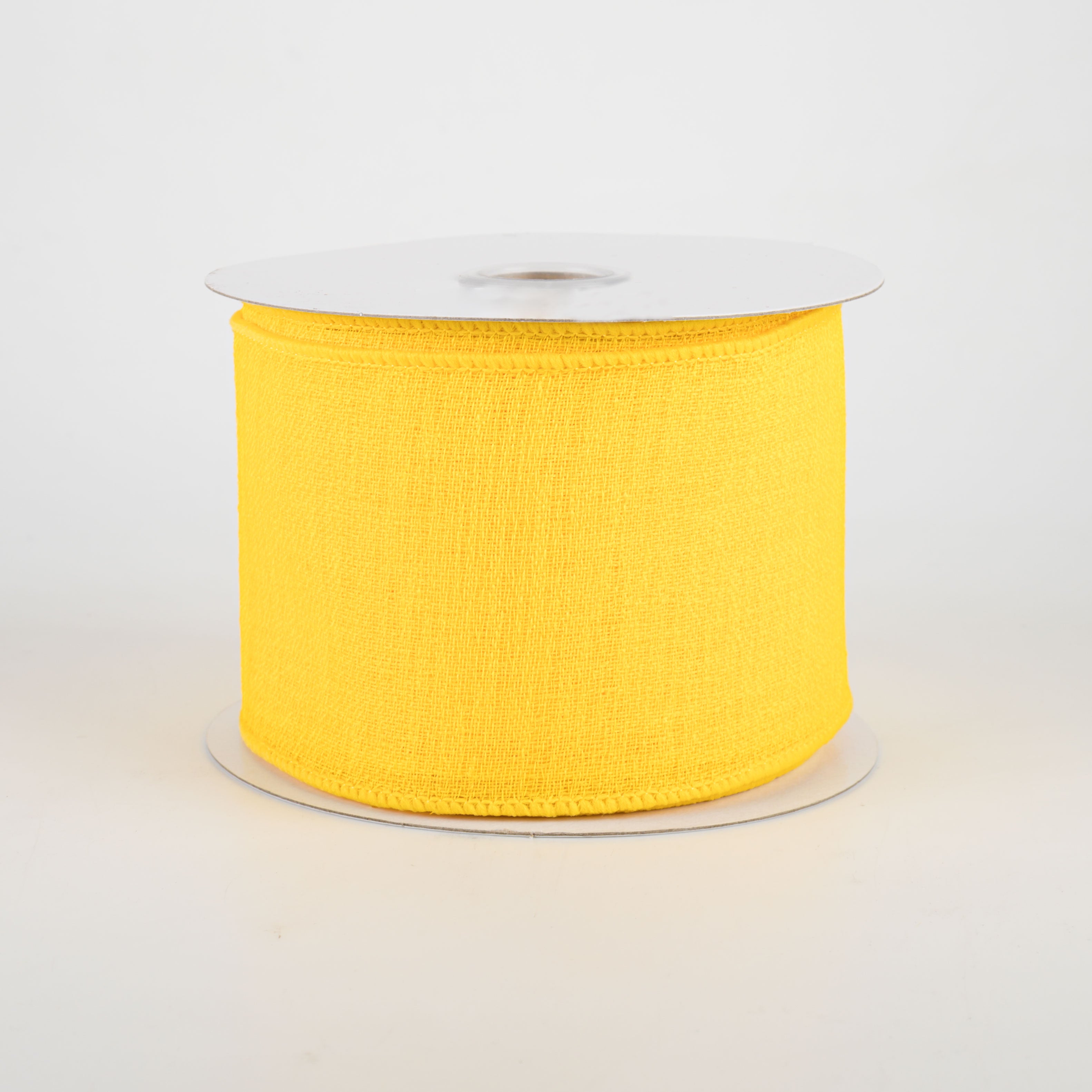 2.5" Gauze Ribbon: Bright Yellow (10 Yards)