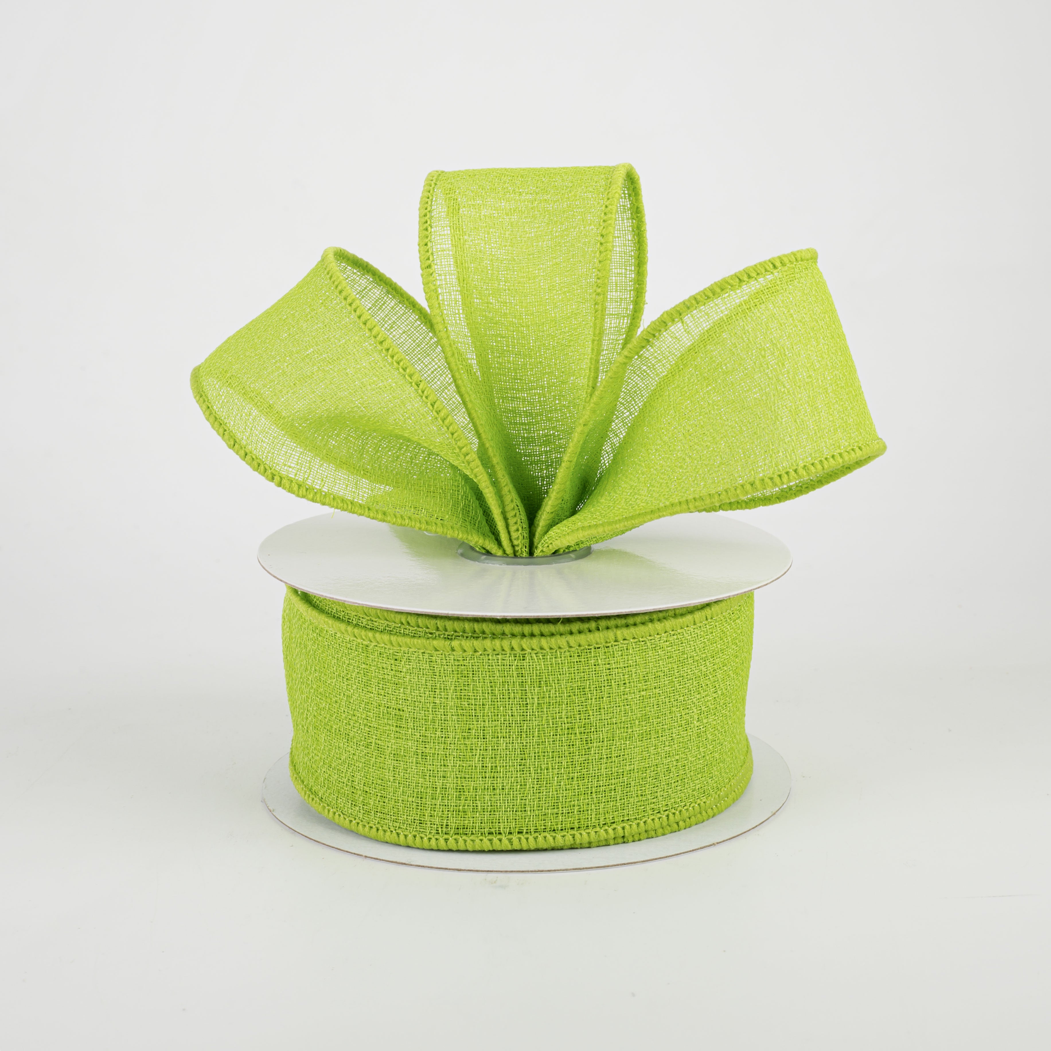 1.5" Gauze Ribbon: Lime Green (10 Yards) Lifestyle Photo