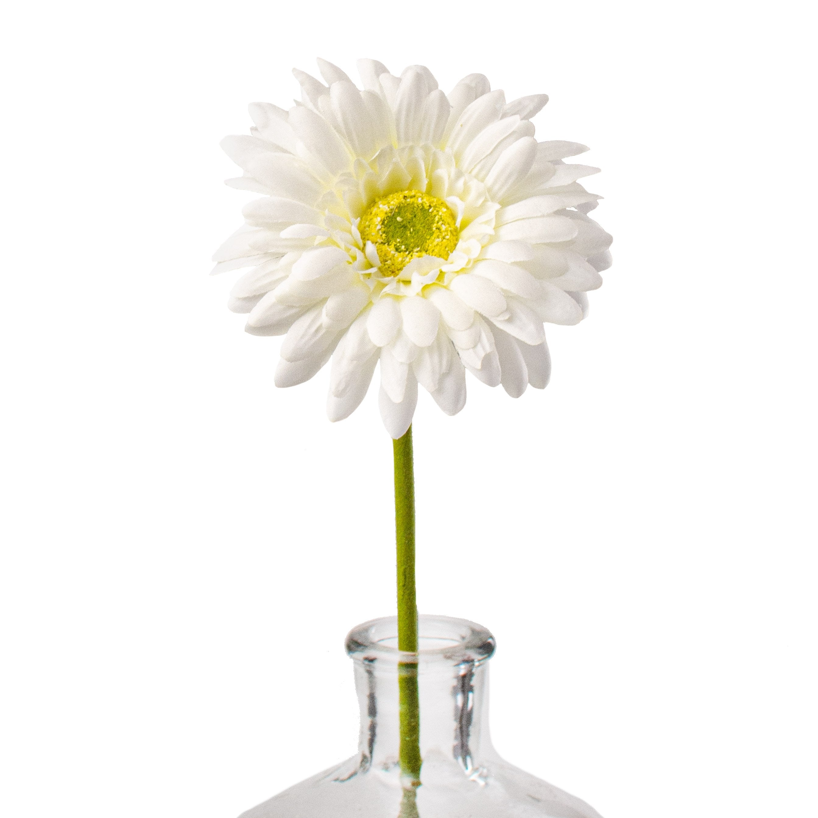 18" Gerbera Daisy Stem: Cream Item Number: 20168CM