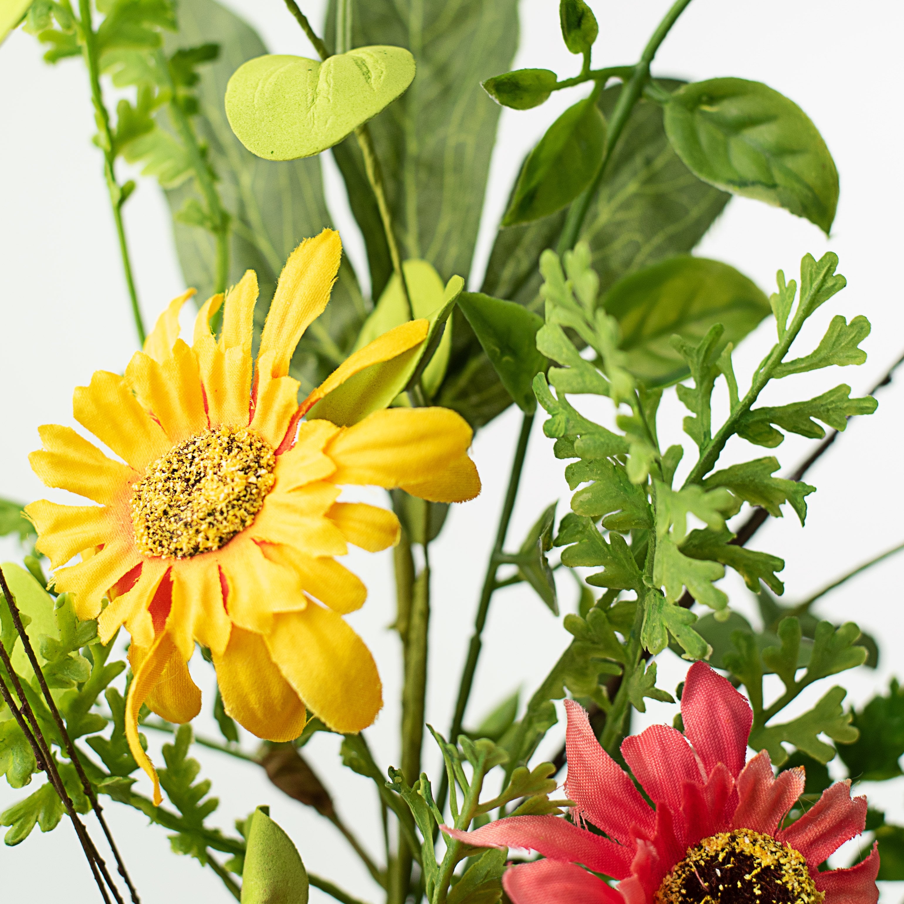 21" Gerbera Daisy Maidenhair Fern Spray Lifestyle Photo