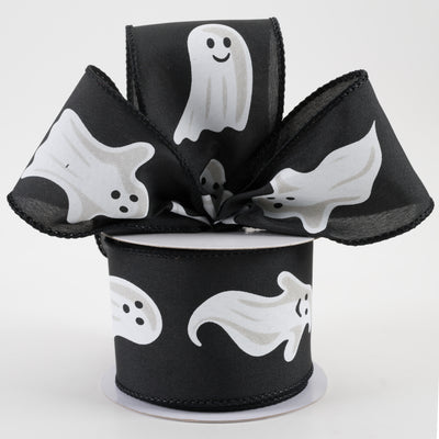 2.5" Ghosts Ribbon: Black (10 Yards) Lifestyle Photo
