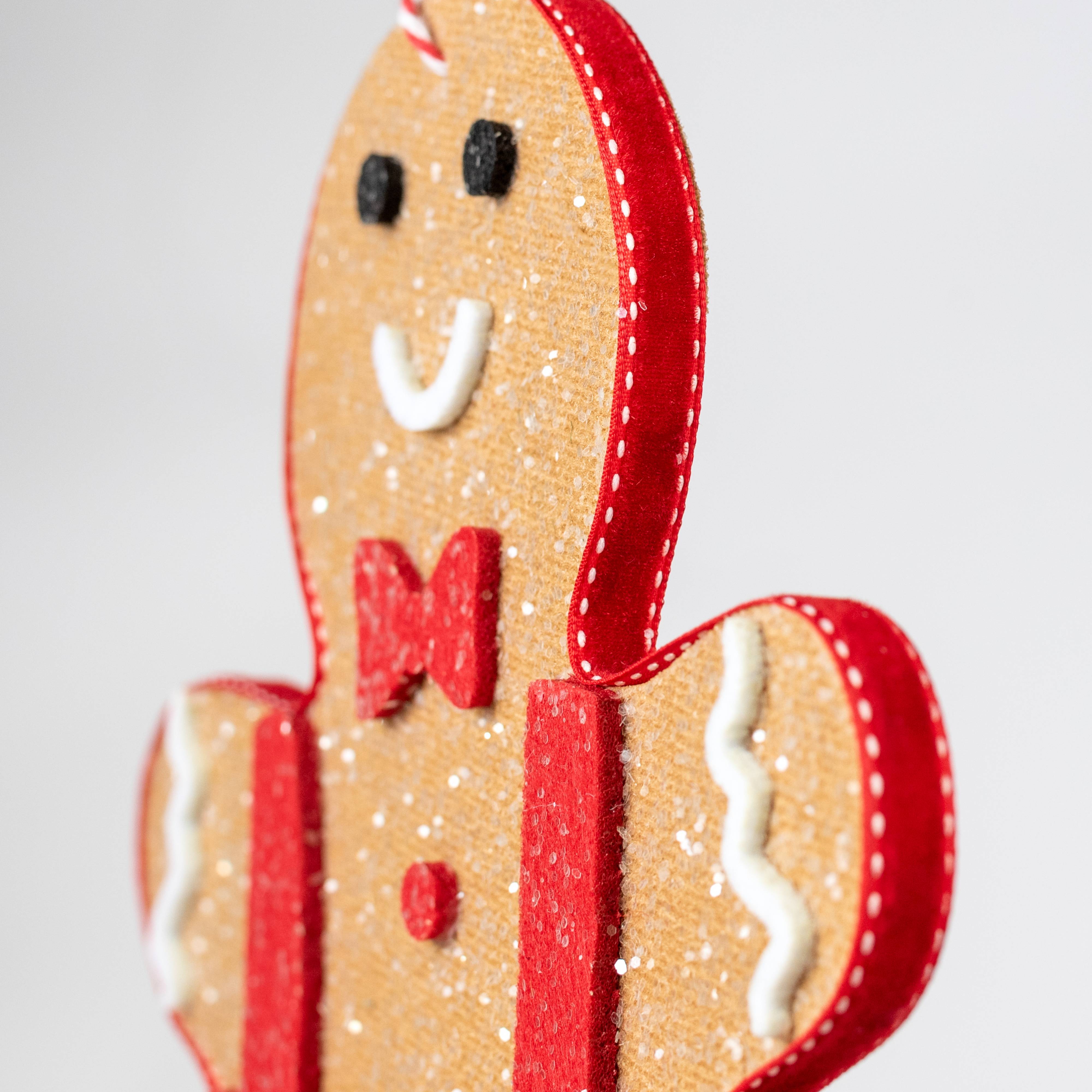 9" Gingerbread Boy Ornament detail photo 3