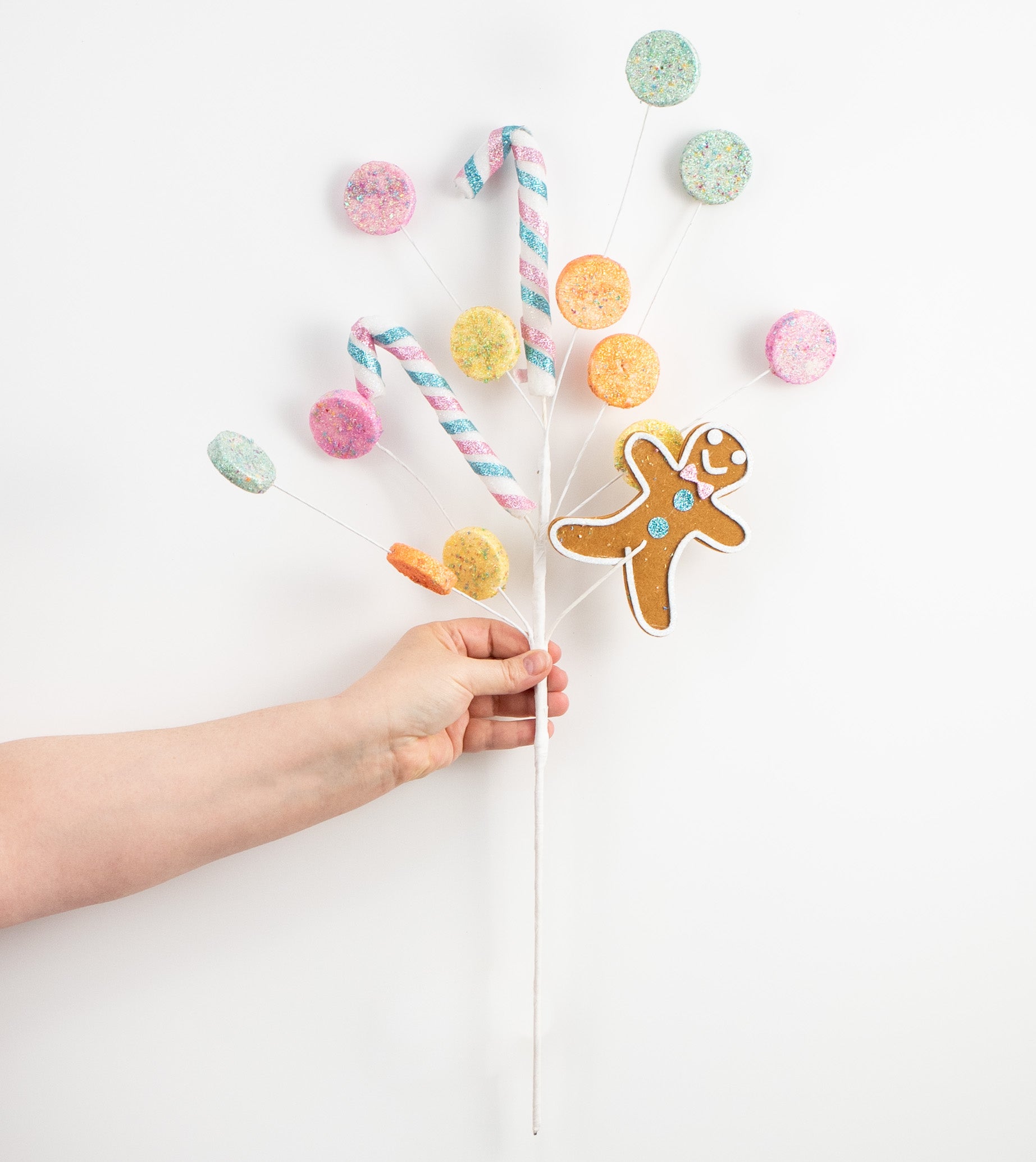 27" Gingerbread Candy Spray: Pastel detail photo 3