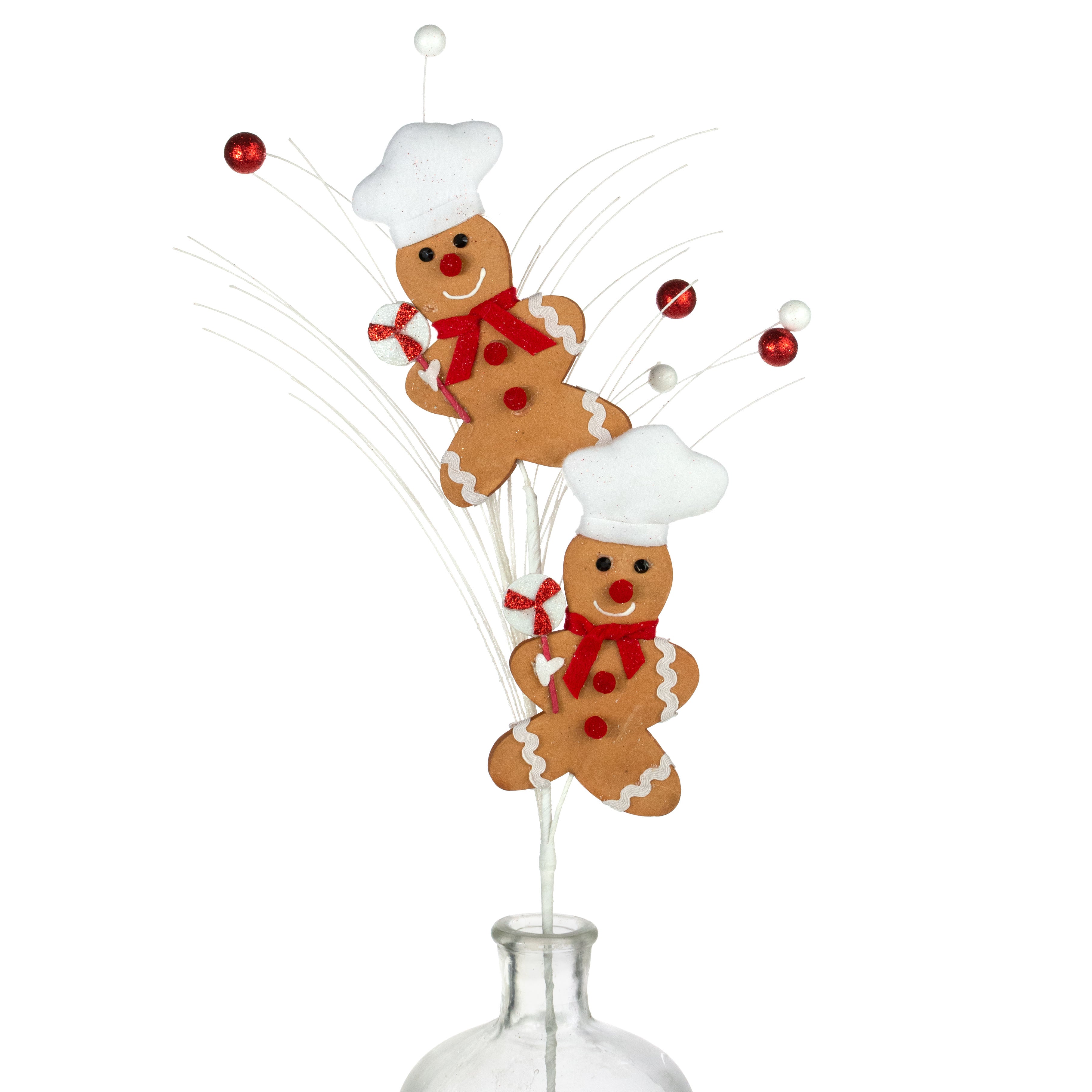26" Gingerbread Chef Spray Item Number: 85929RDWT