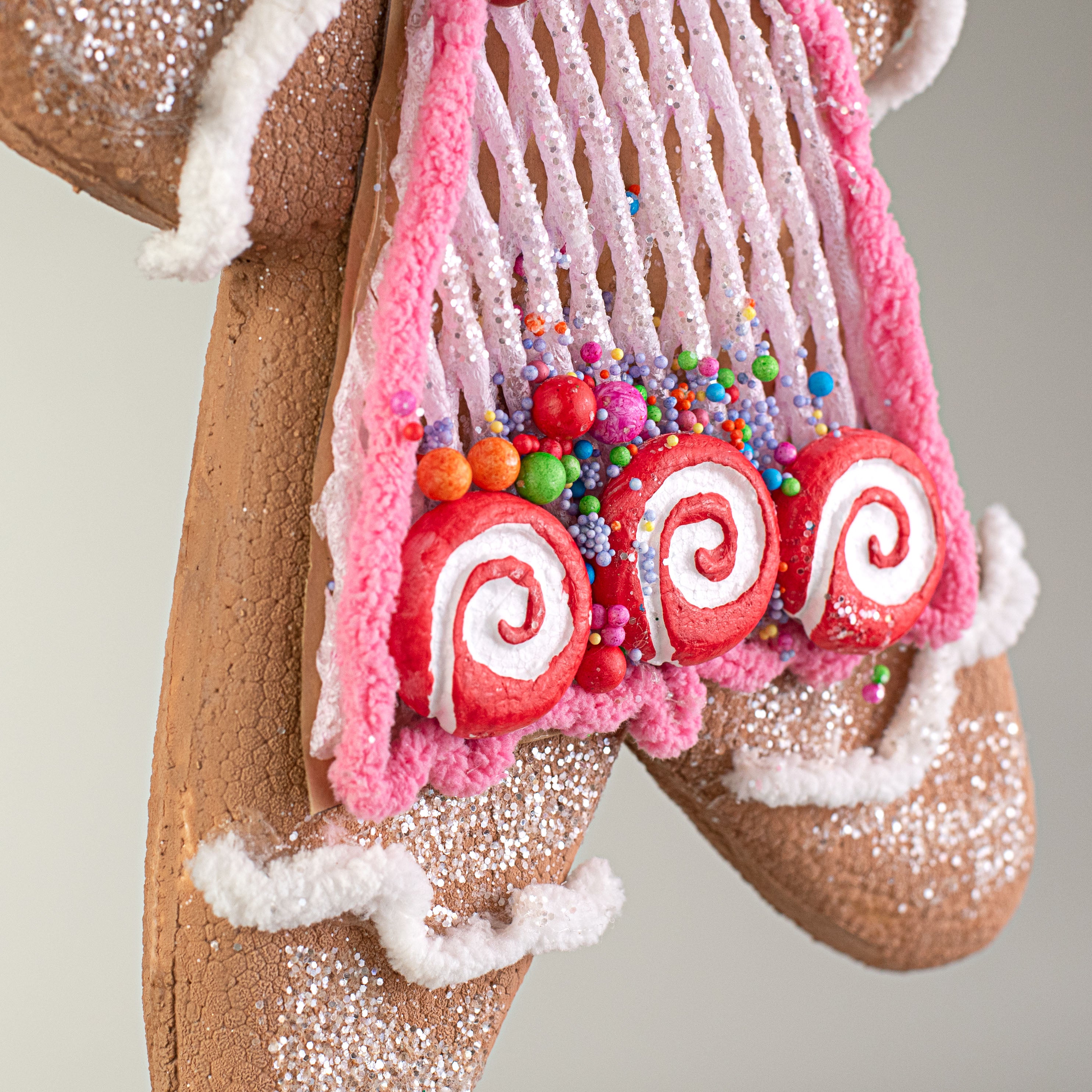13" Gingerbread Girl Ornament detail photo 3