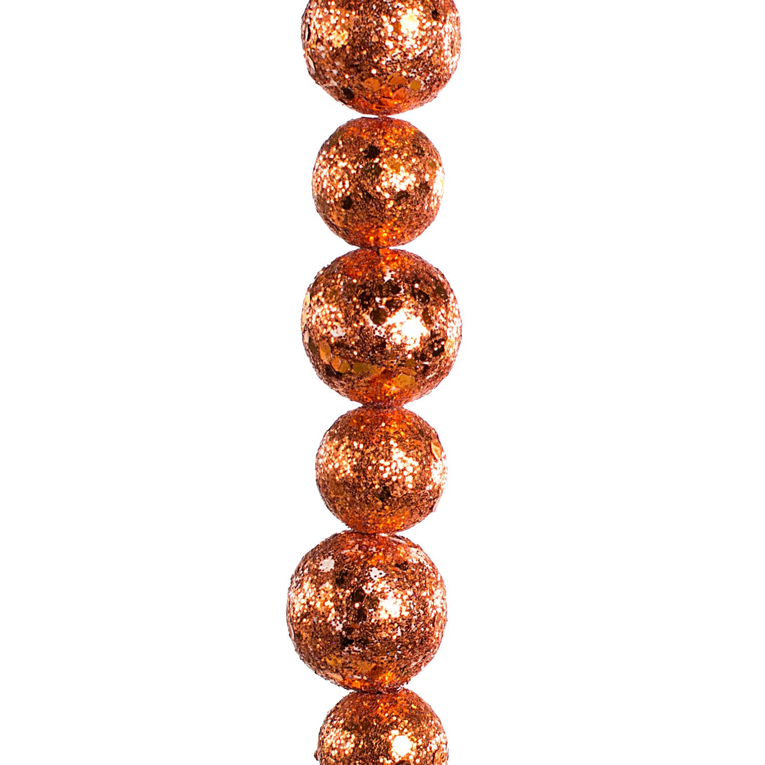 6' Glitter Ball Garland: Orange Item Number: ISB10577