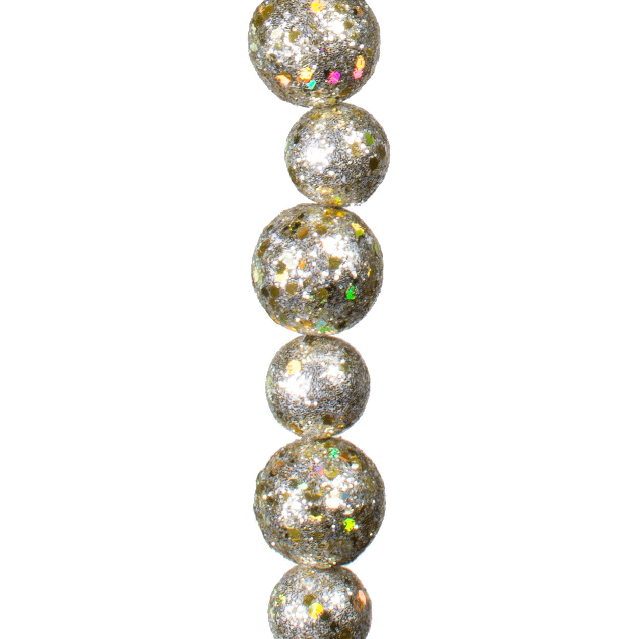 6' Glitter Ball Garland: Platinum Item Number: ISB10573