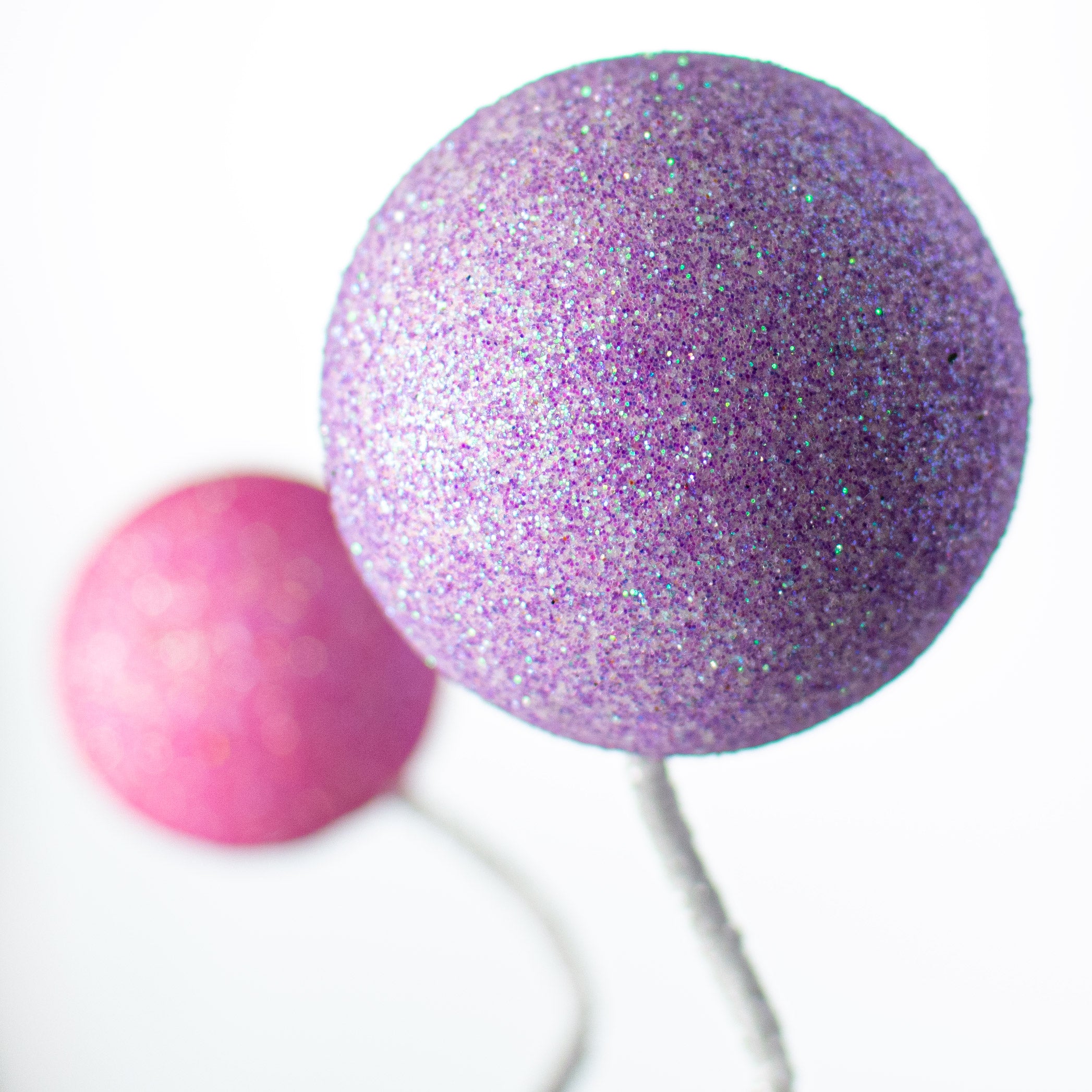 17" Glitter Ball Pick: Pink, Blue, Lavender Spring Multicolor Lifestyle Photo