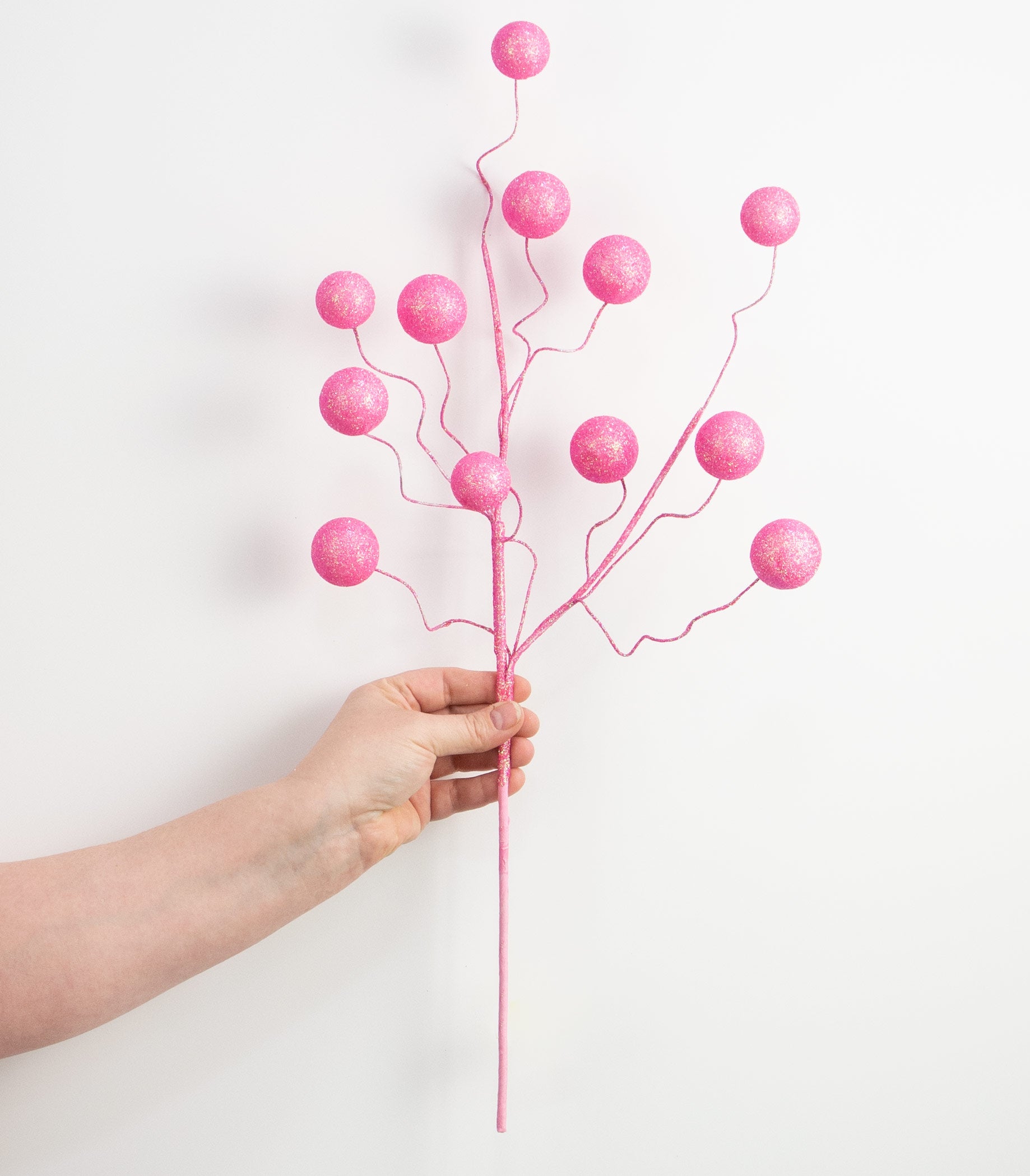 24" Glitter Ball Spray: Pink detail photo 3