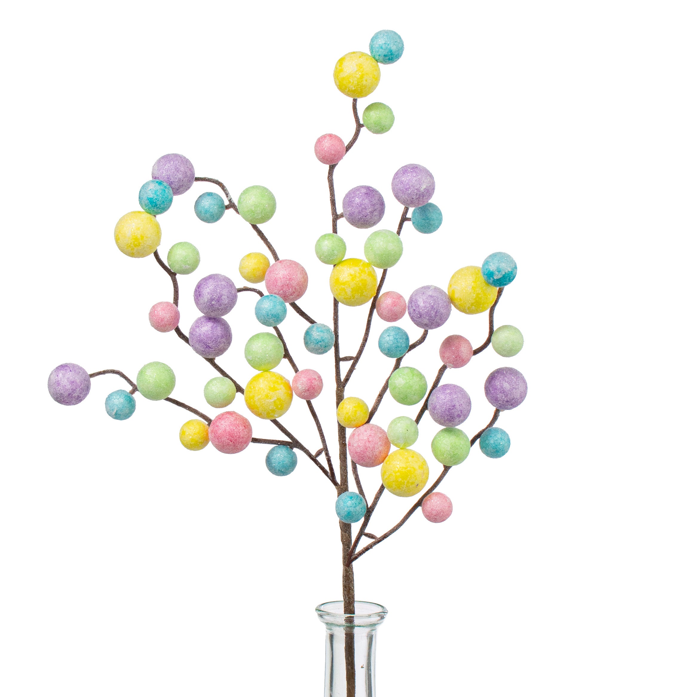 17" Glitter Ball Spray: Pink, Yellow, Light Green, Lavender, Turquoise Item Number: MN0285FF