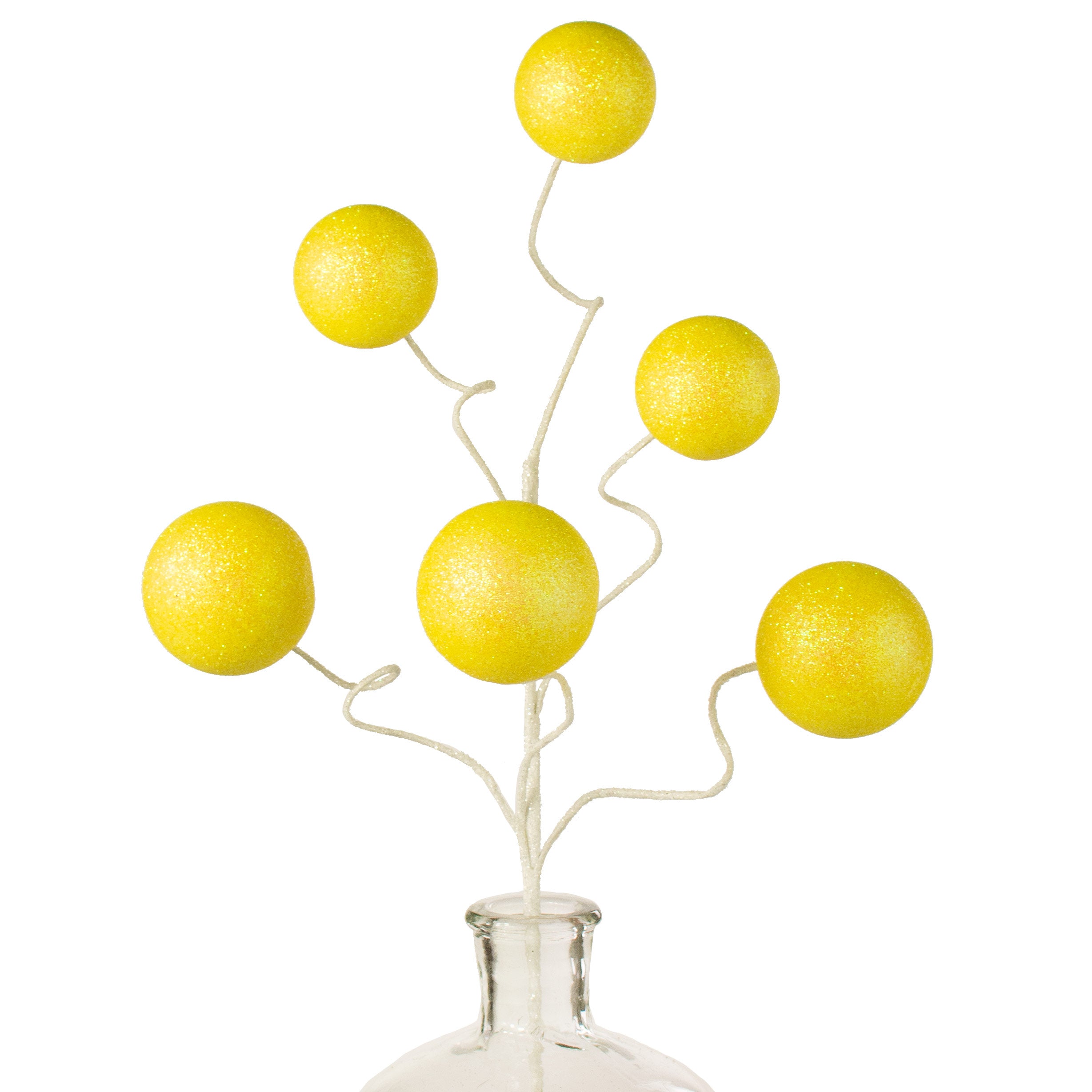 19" Glitter Ball Spray: Yellow Item Number: MN031429