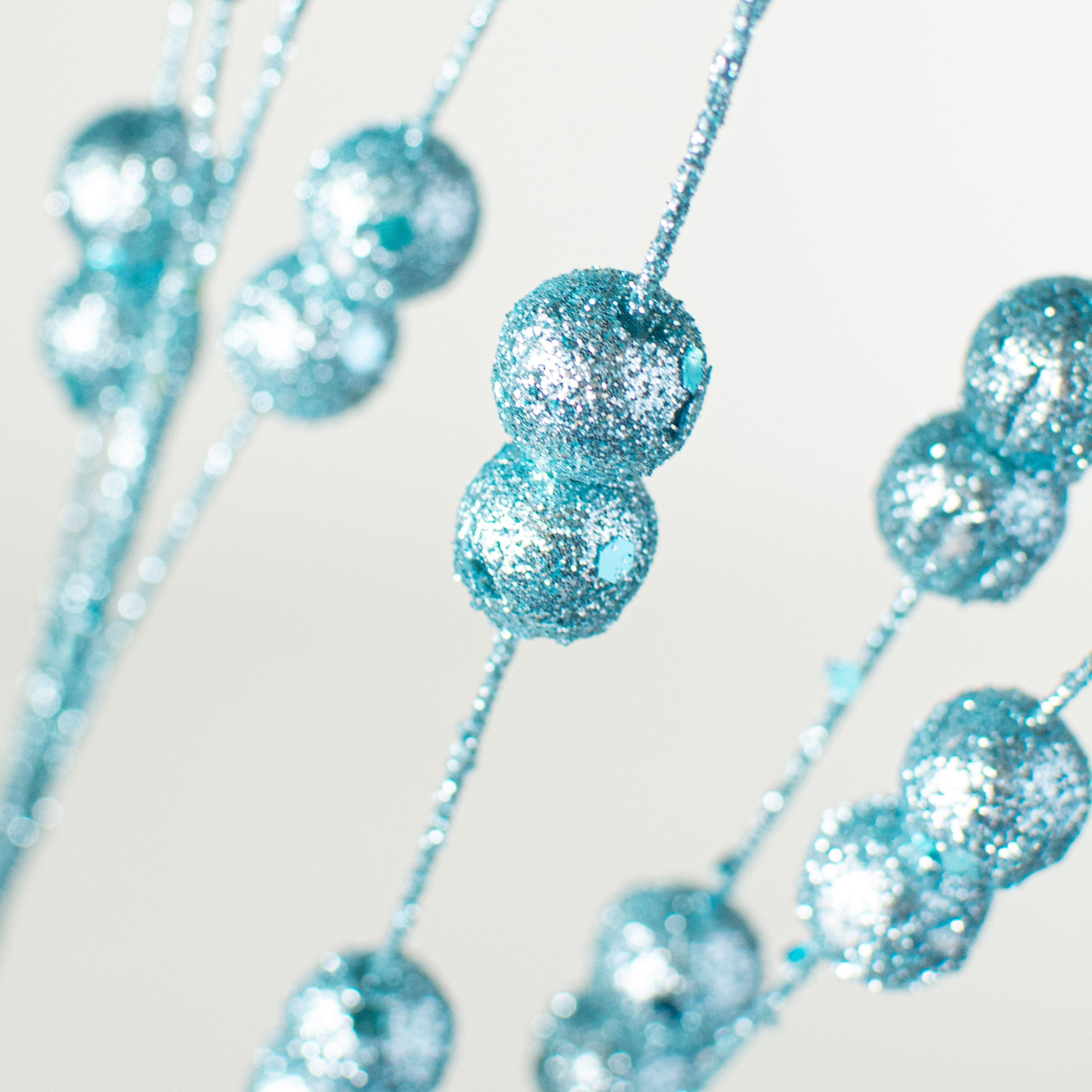 33" Glitter Berry Spray: Blue Lifestyle Photo