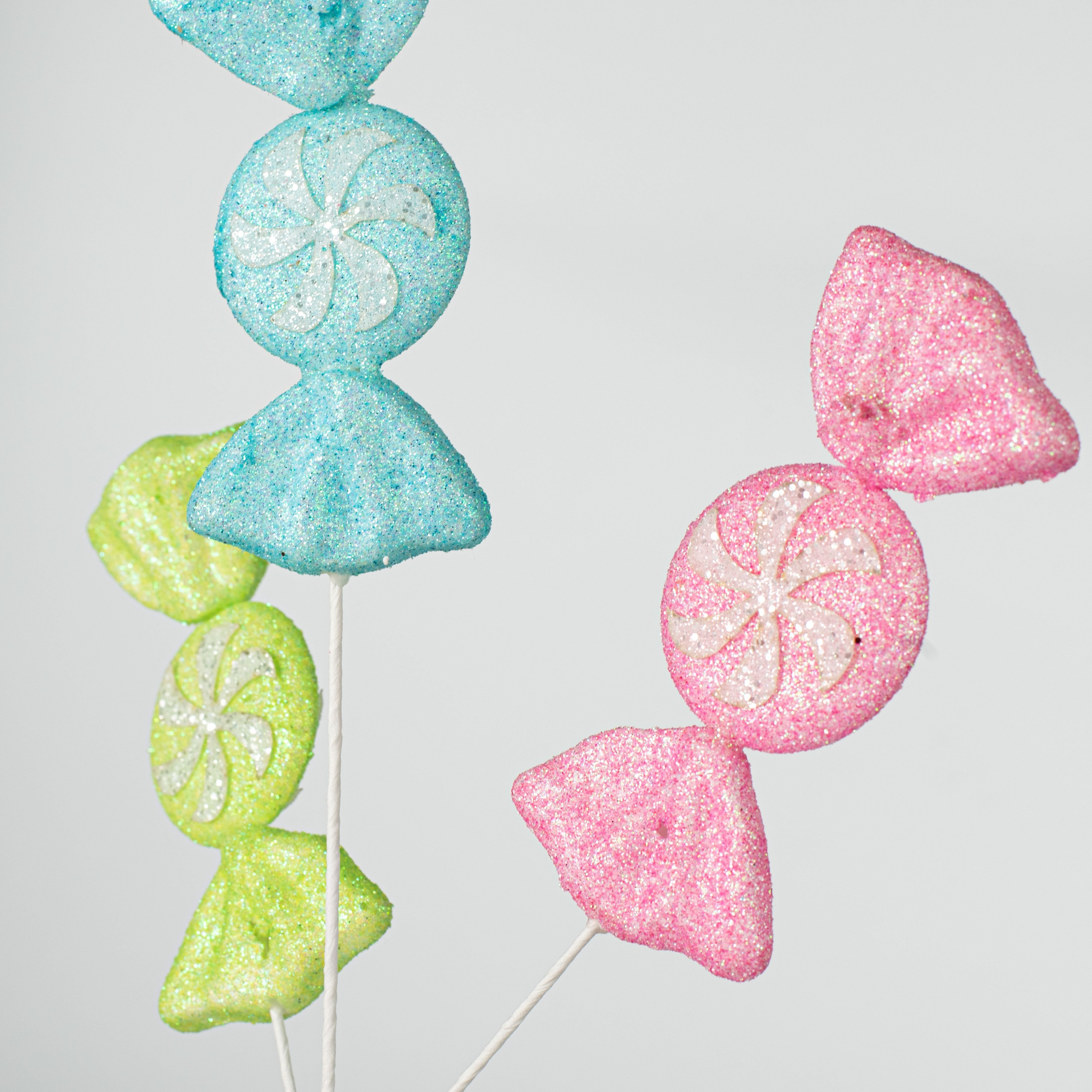 16" Glitter Candy Pick: Pastel detail photo 3