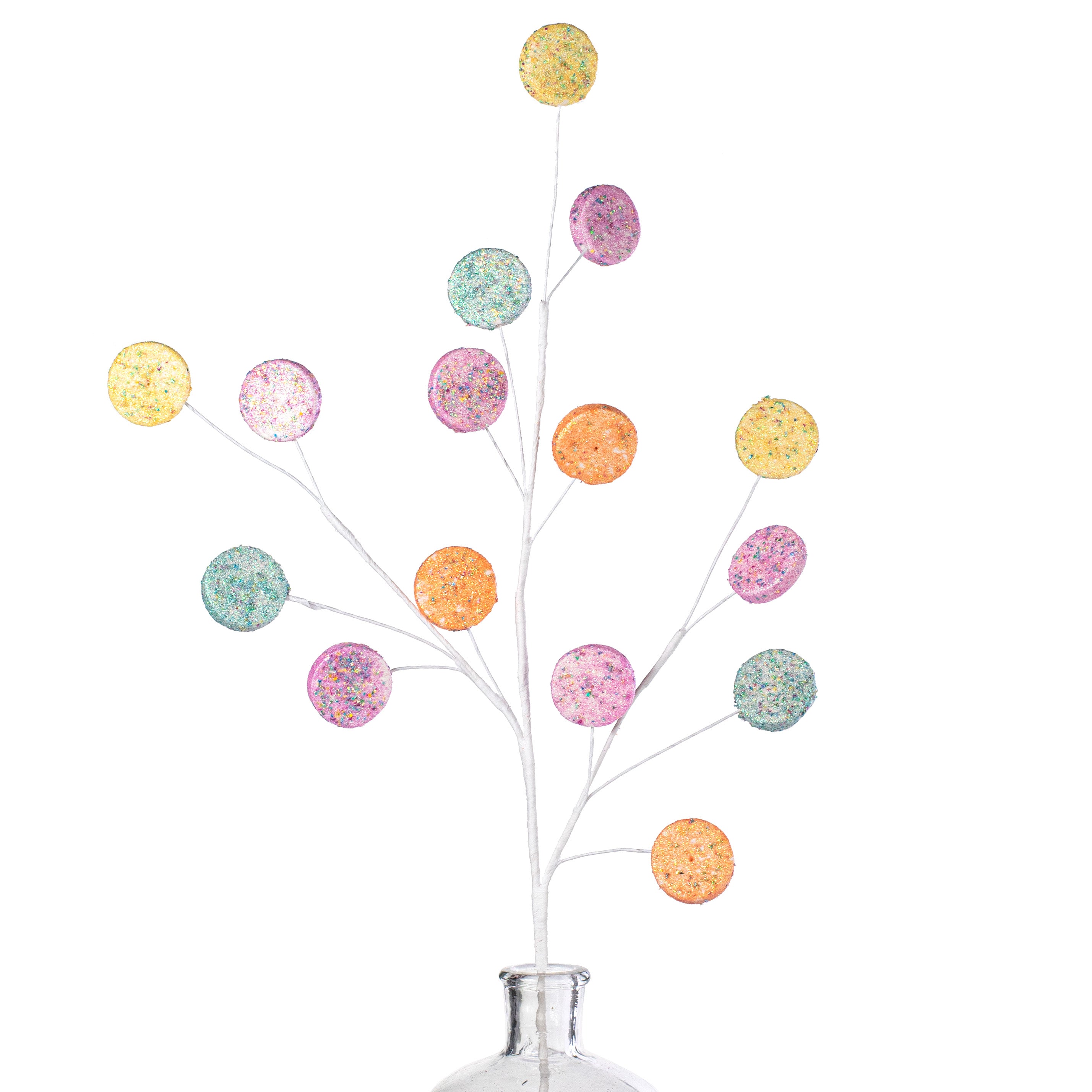 31" Glitter Disc Candy Spray: Pastel Item Number: 202004