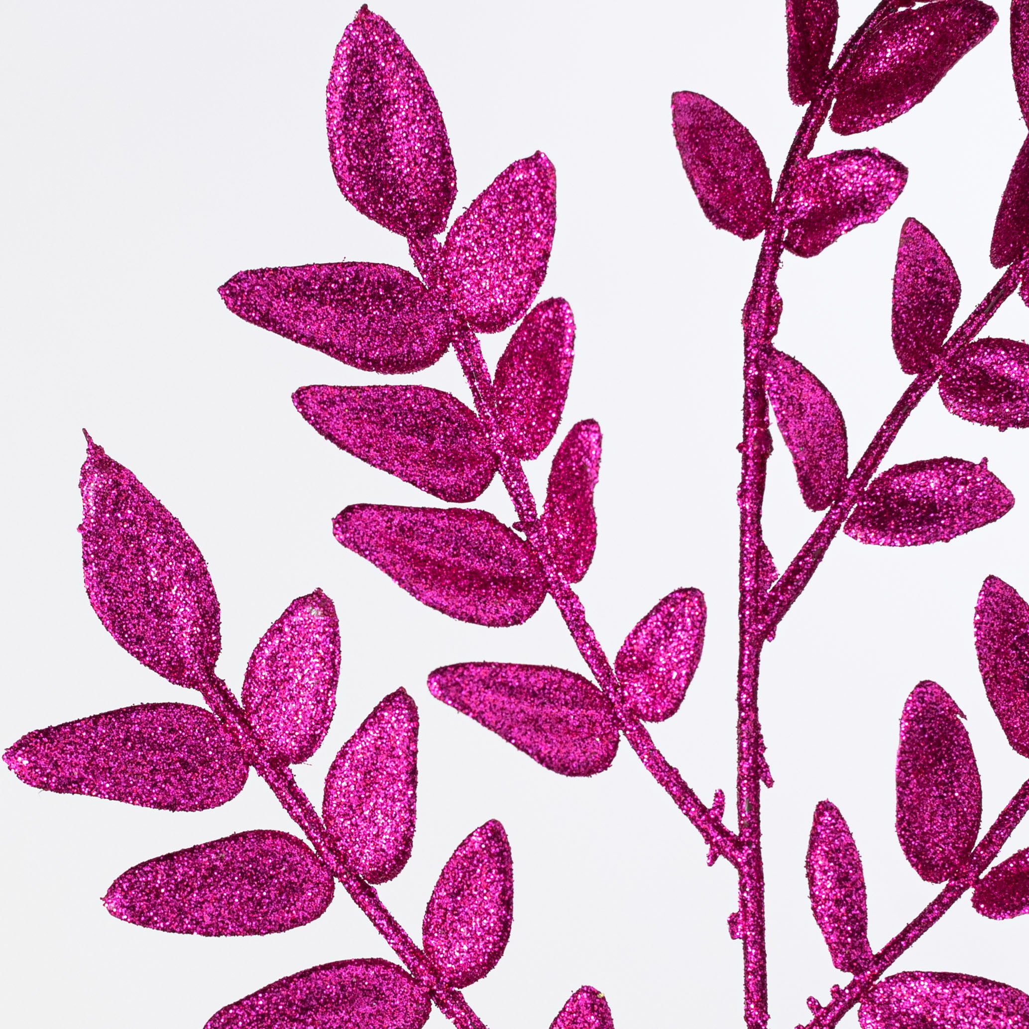 28" Glitter Fern Spray: Fuchsia Hot Pink Lifestyle Photo