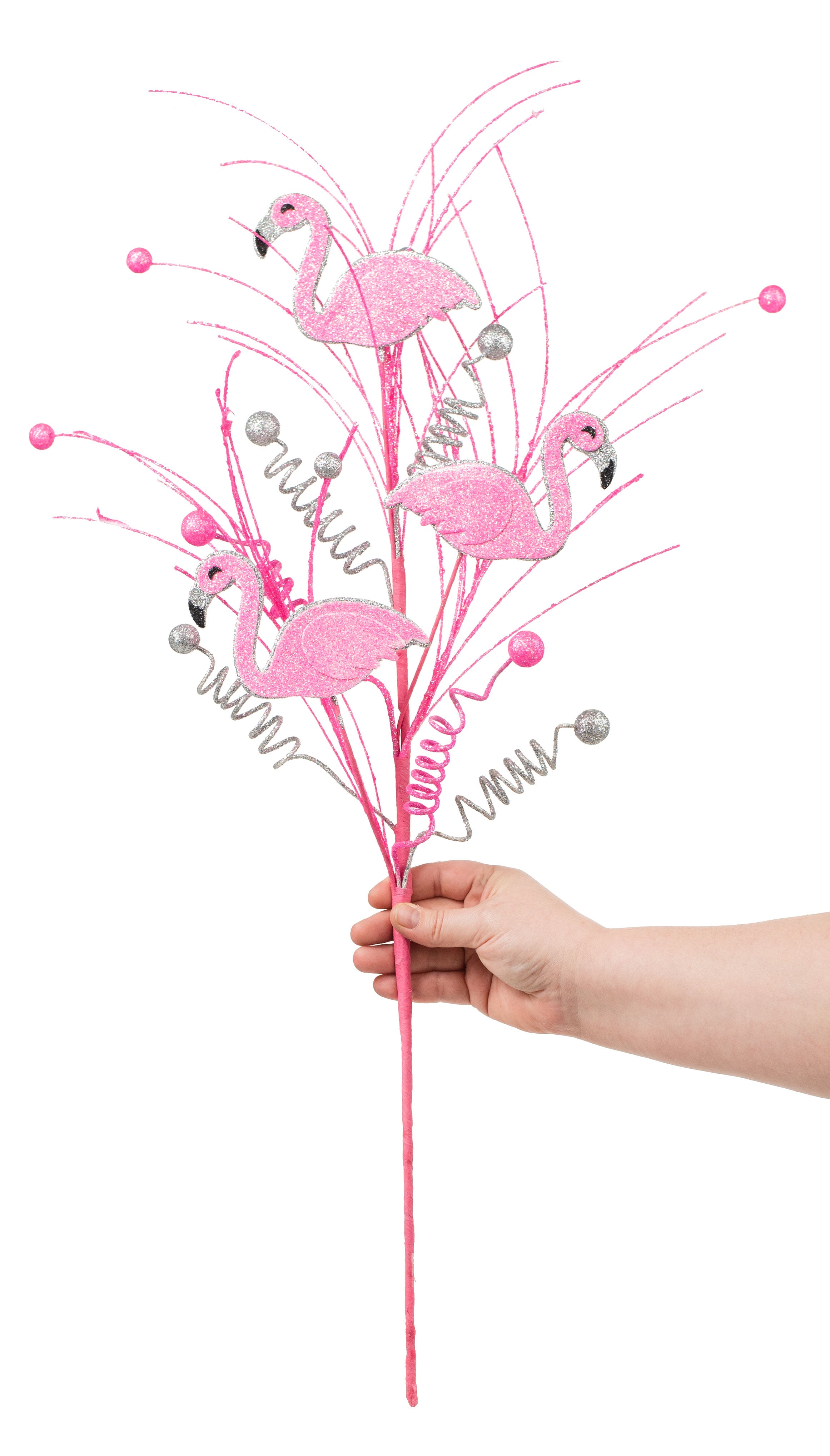 29" Glitter Flamingo Spray detail photo 3