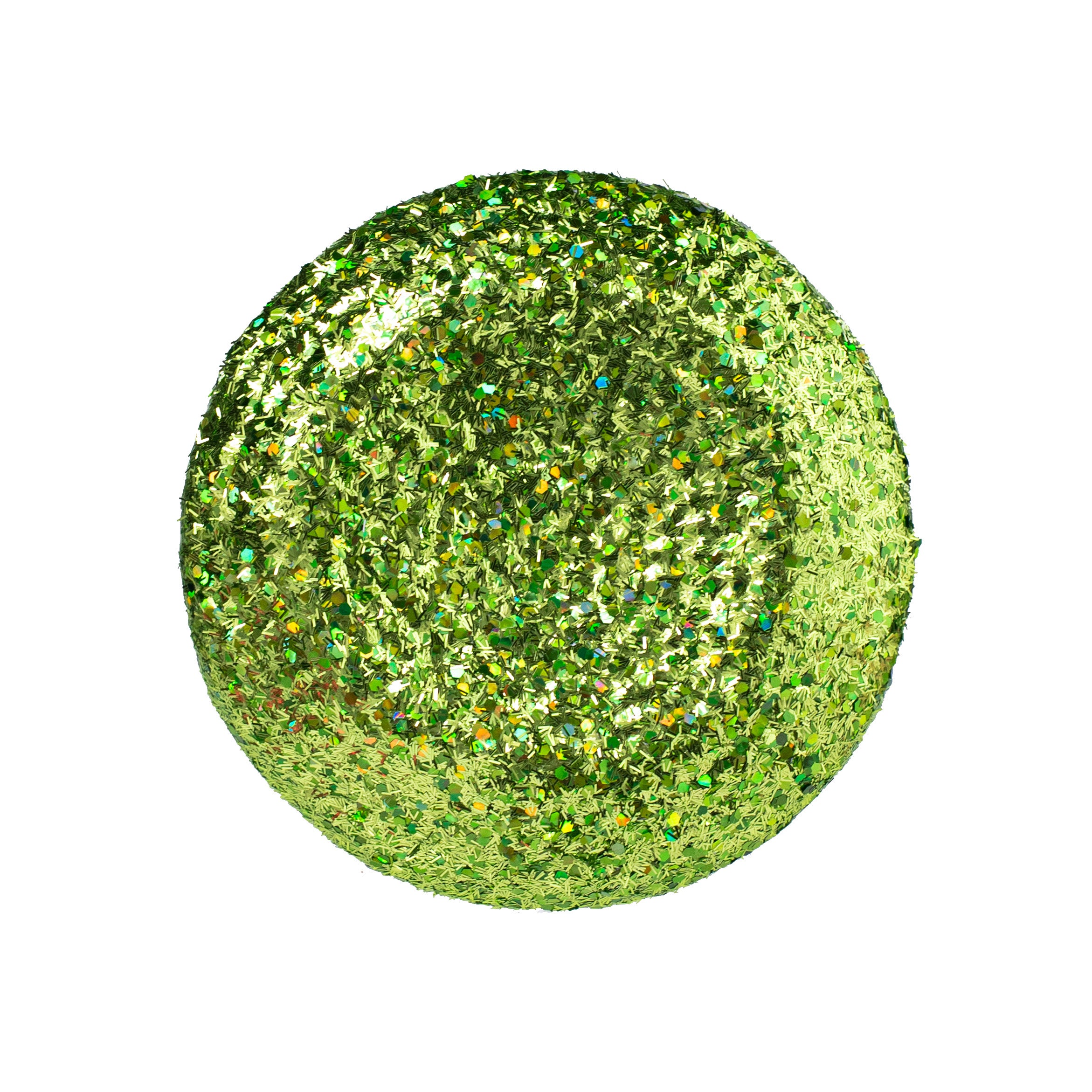 7" Glitter Flower Head: Lime Green Item Number: FJ518852