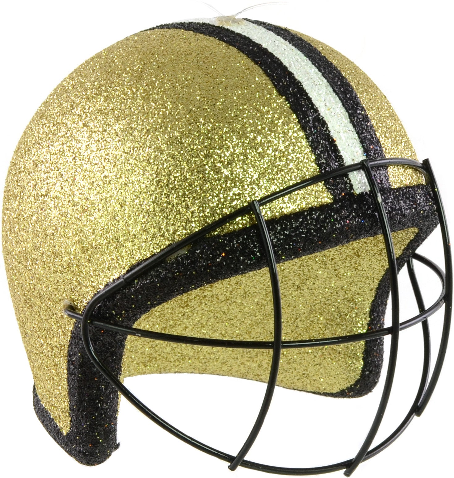 Glitter Football Ornament Assortment: Black & Gold ( Set of 3) detail photo 3