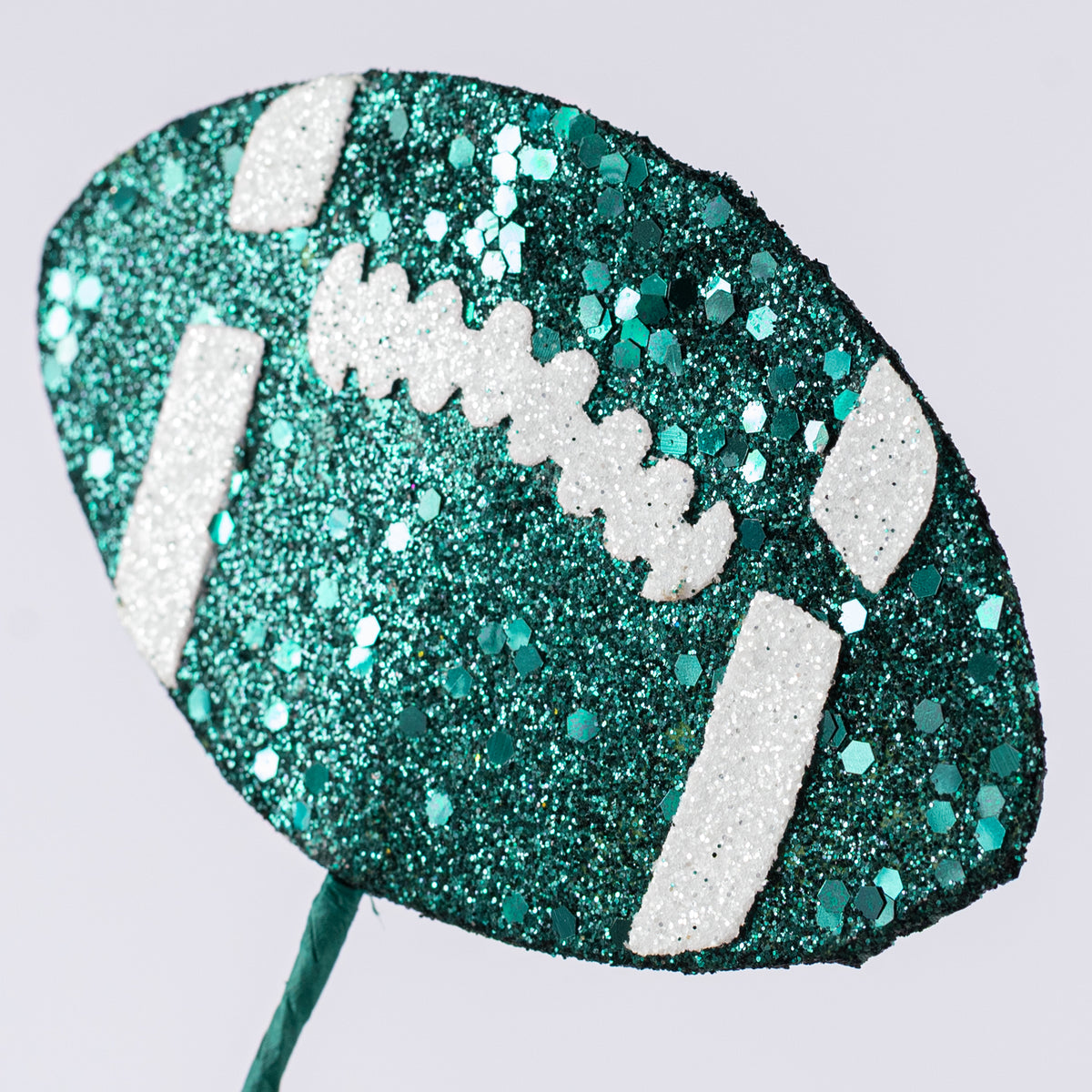 24" Glitter Helmet, Jersey, Football Pick: Green & White Lifestyle Photo