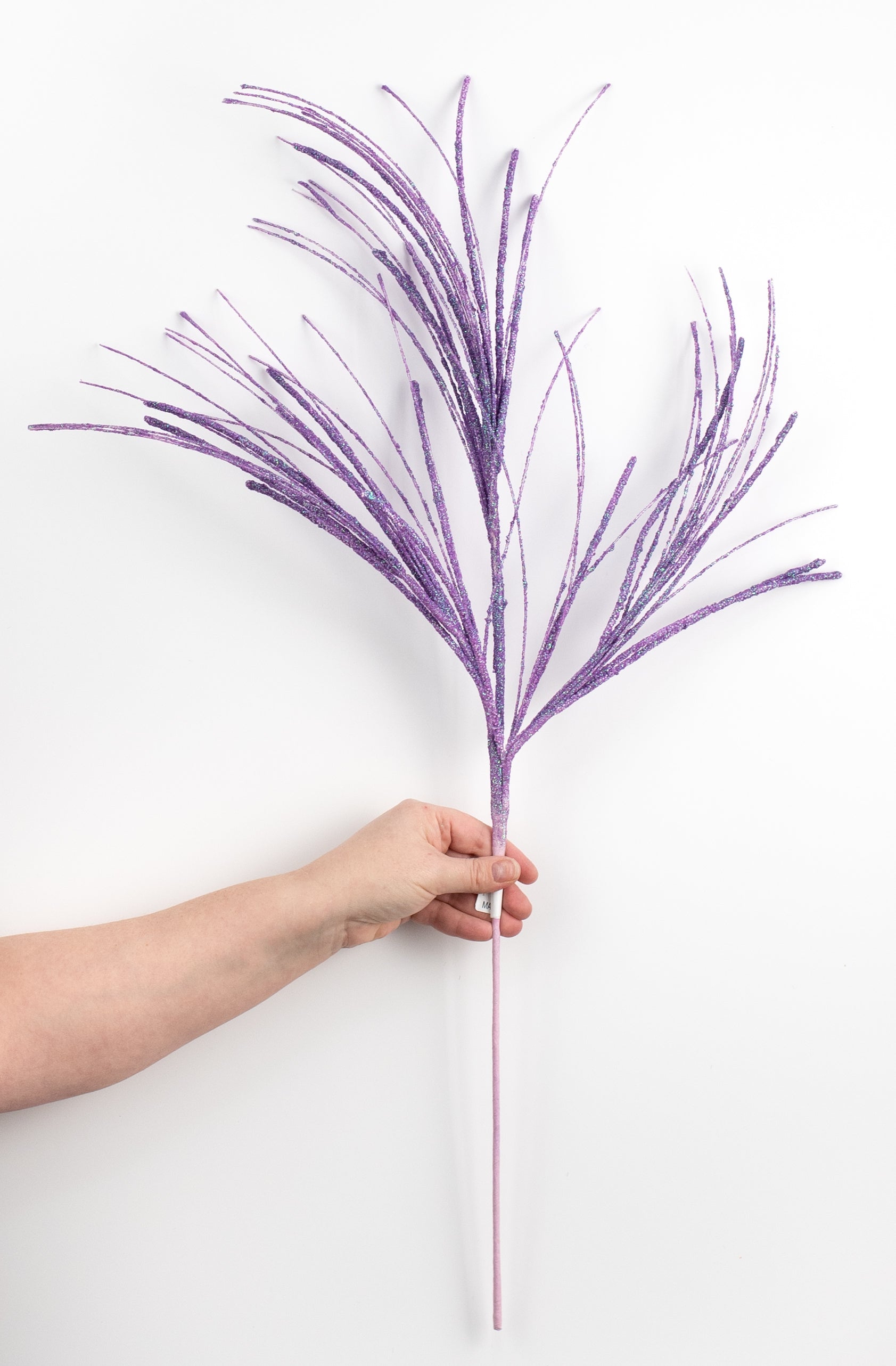 31" Glitter Mini Bead Fishline Spray: Lavender detail photo 3