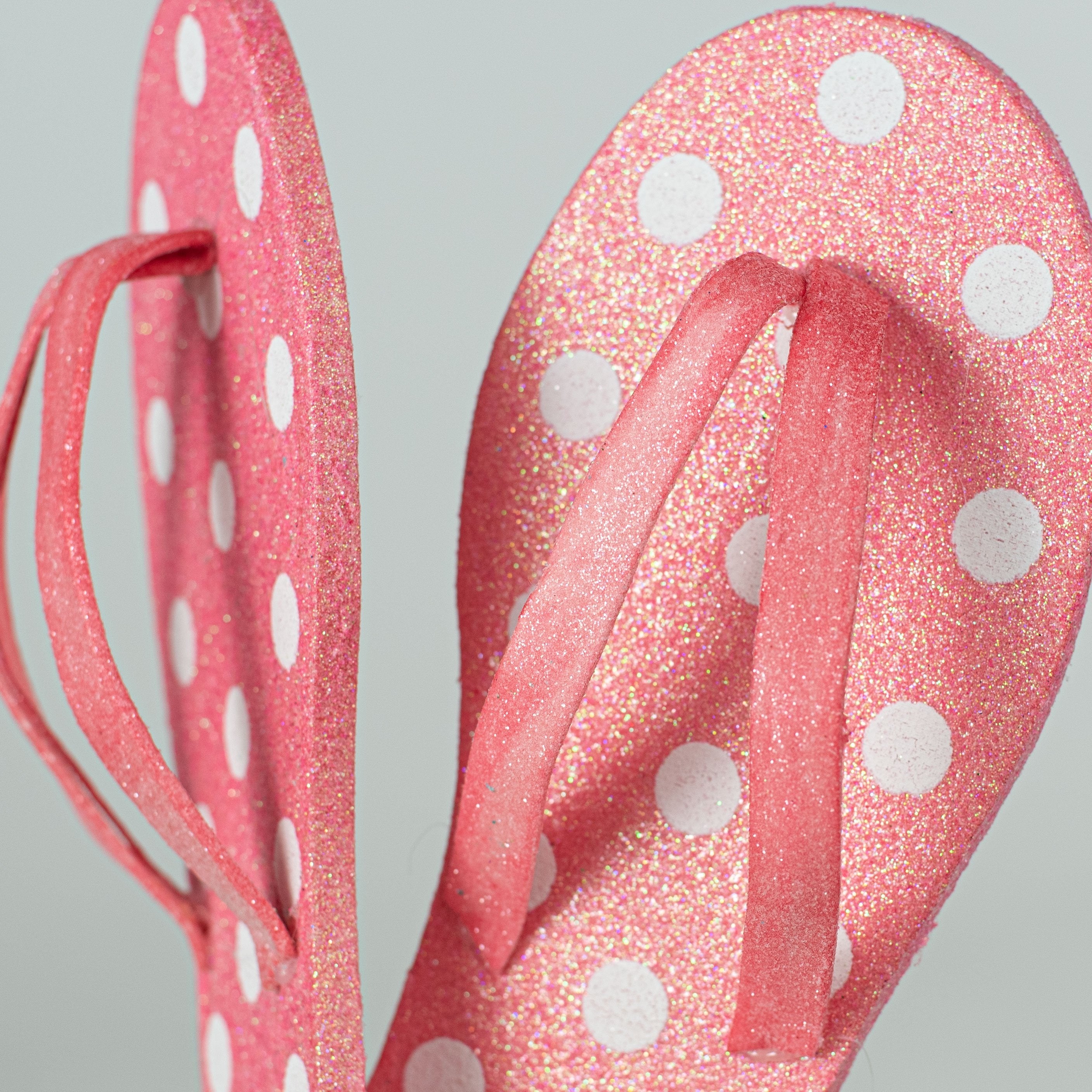 20" Glitter Polka Dot Flip Flop Spray: Pink Lifestyle Photo
