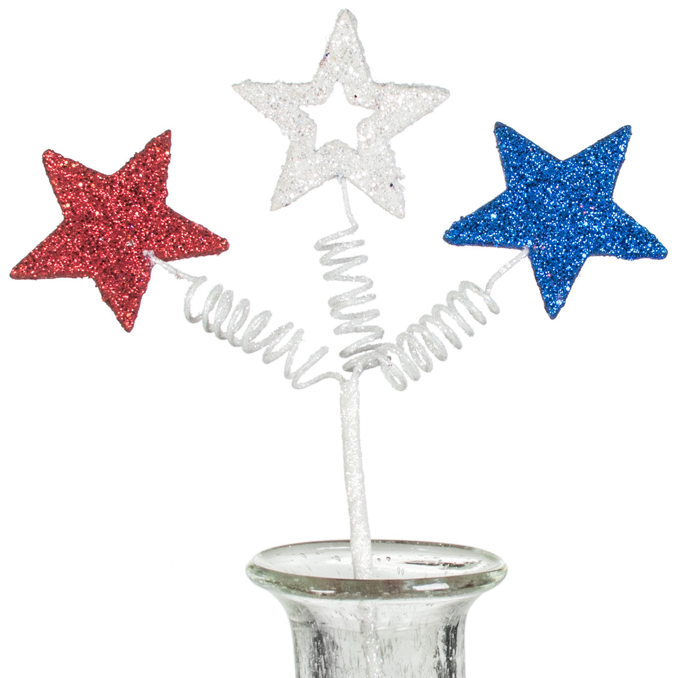 17" Glitter Star Pick: Red, White, Blue Item Number: HJ0016