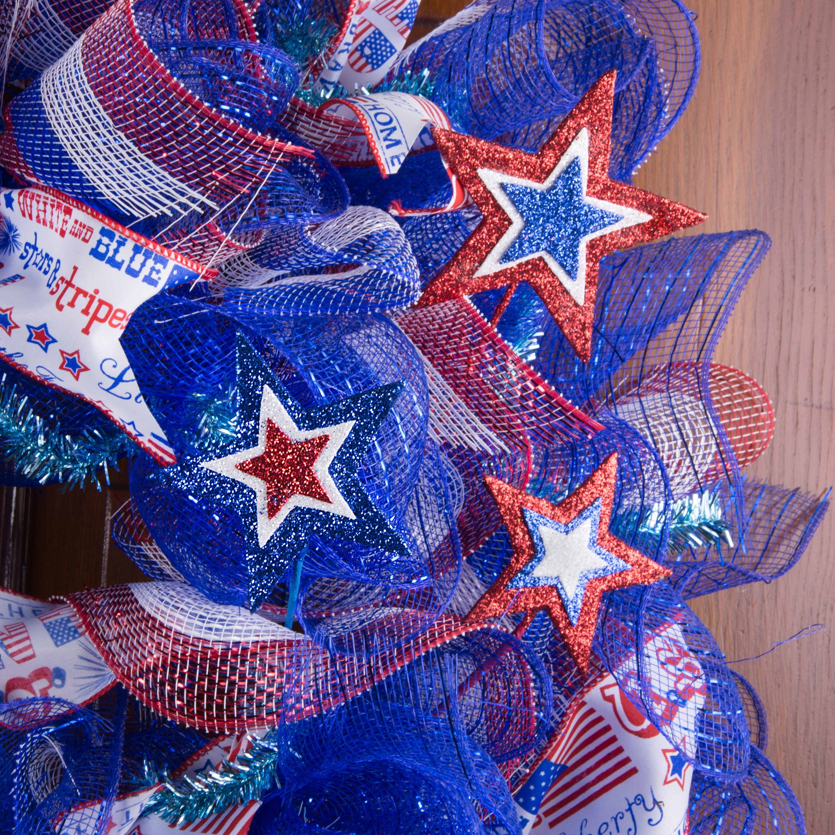 15" Glitter Star Picks: Patriotic (Set of 3) Lifestyle Photo