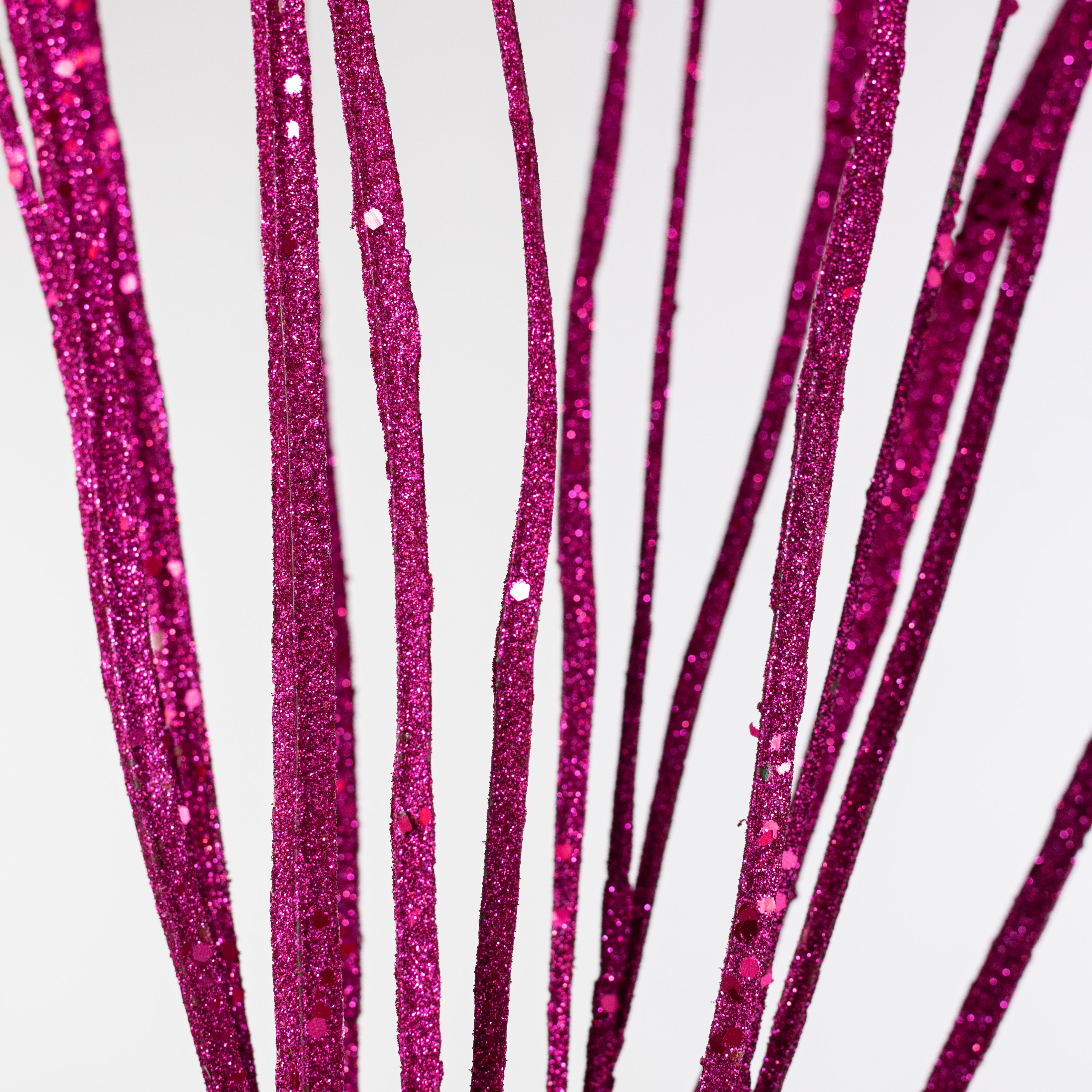 32" Glitter Sword Grass Spray: Fuchsia Pink Lifestyle Photo