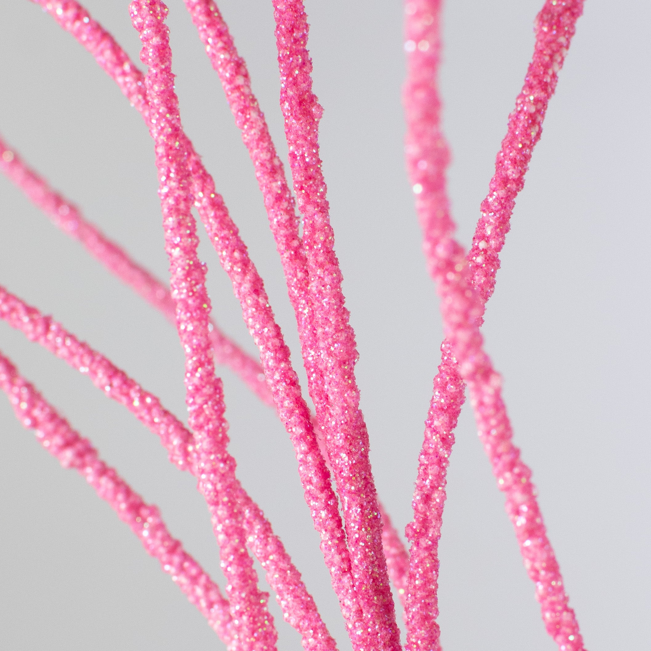 30" Glitter Twig Spray: Pink Lifestyle Photo