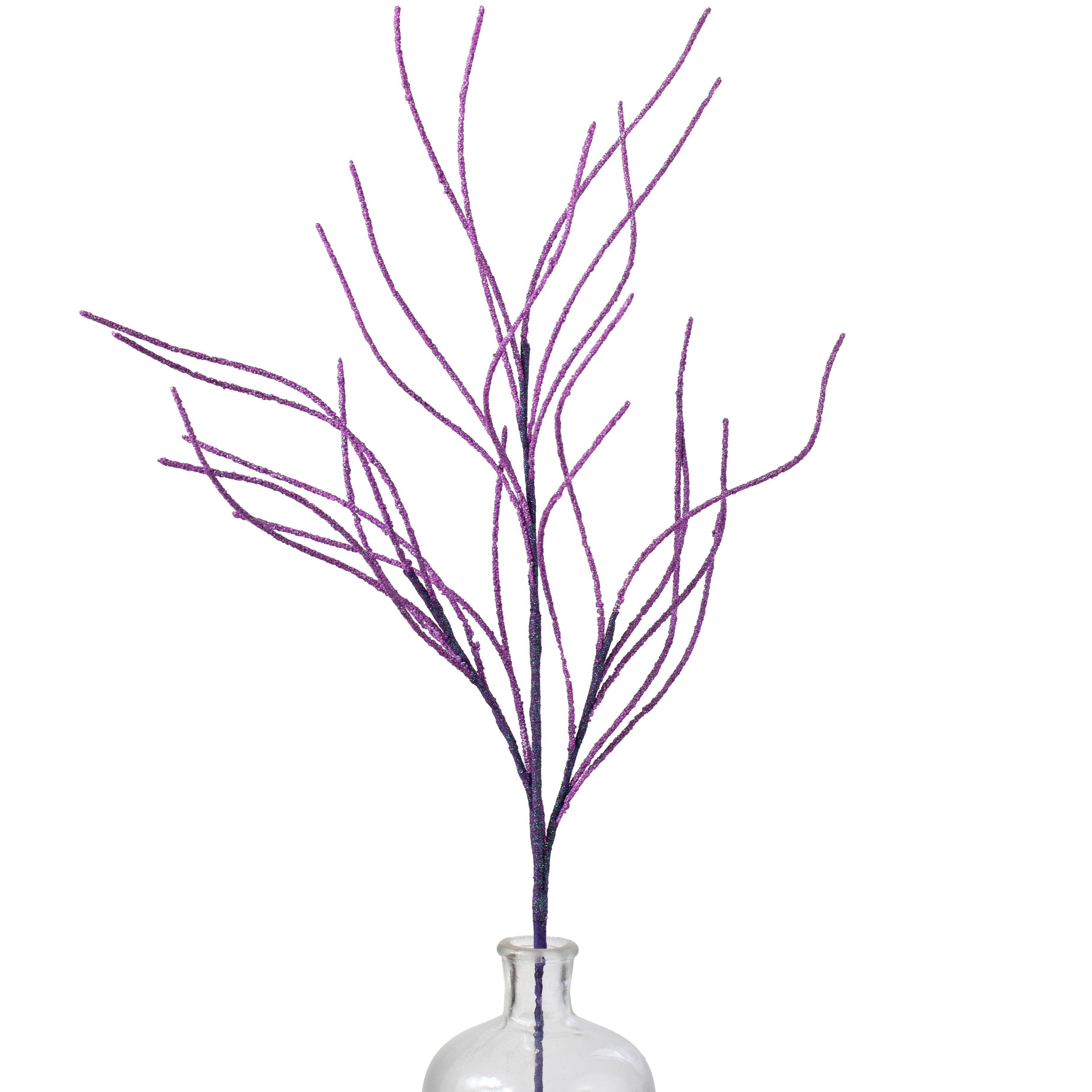 30" Glitter Twig Spray: Purple Item Number: 57169PU