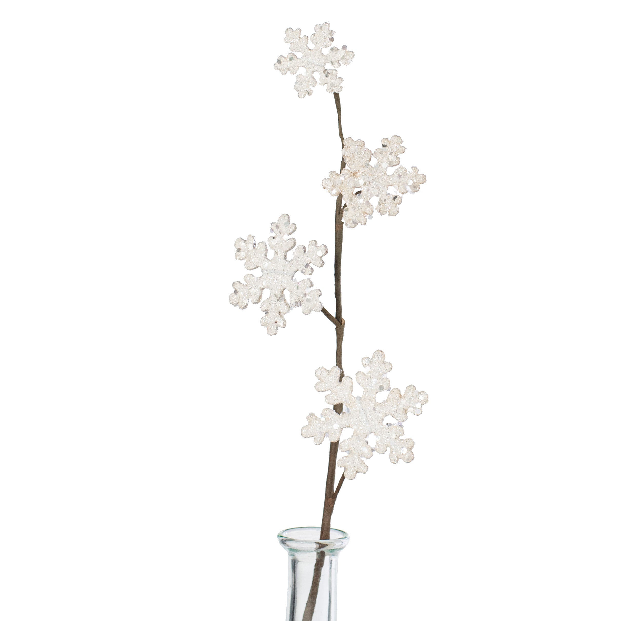 15" Glitter Wood Snowflake Pick Item Number: ISB62395