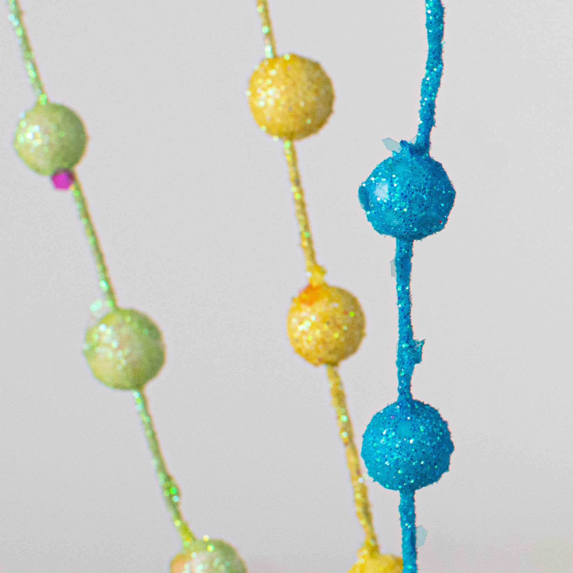12" Glittered Ball Pick: Iridescent Multi Lifestyle Photo