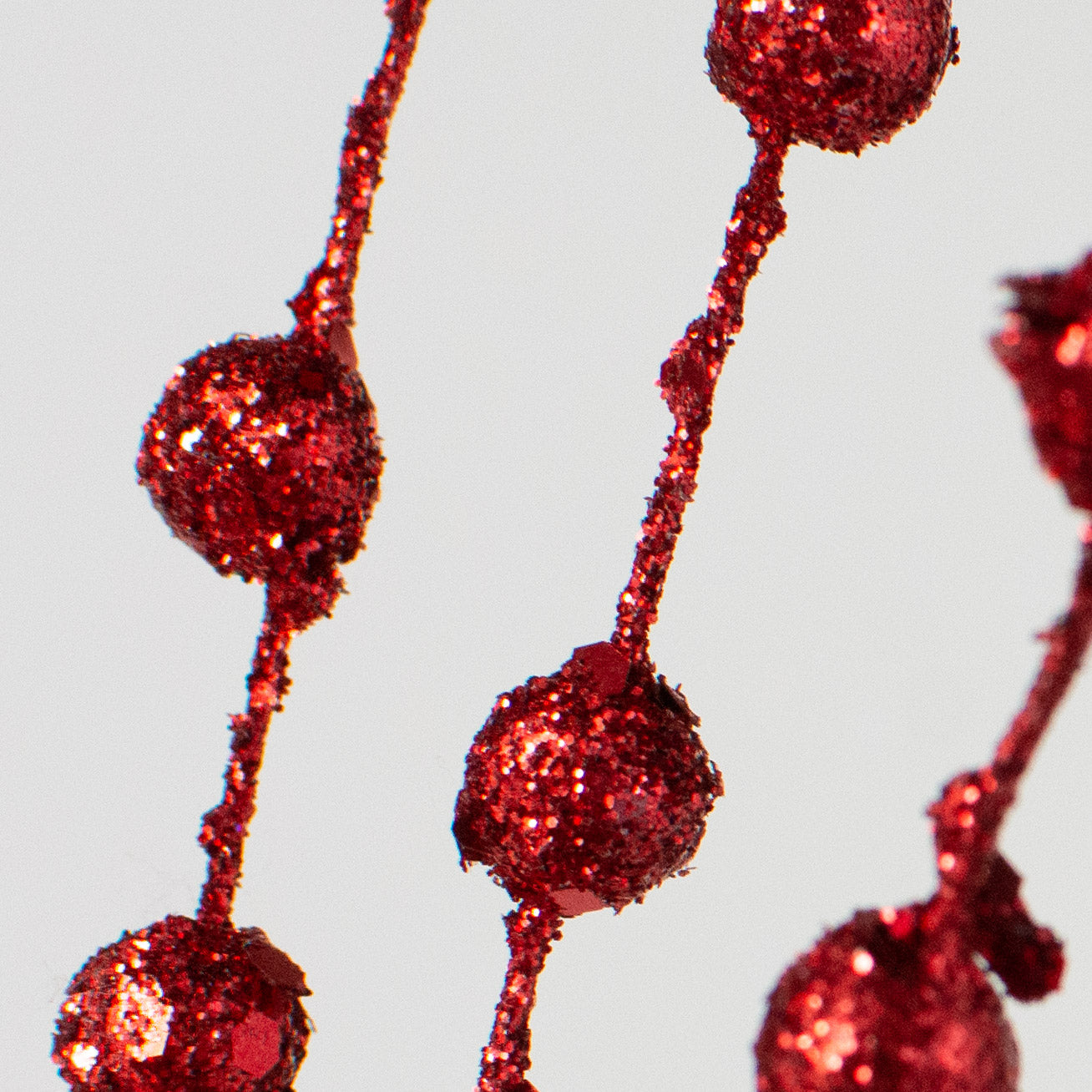 12" Glittered Ball Pick: Red Lifestyle Photo
