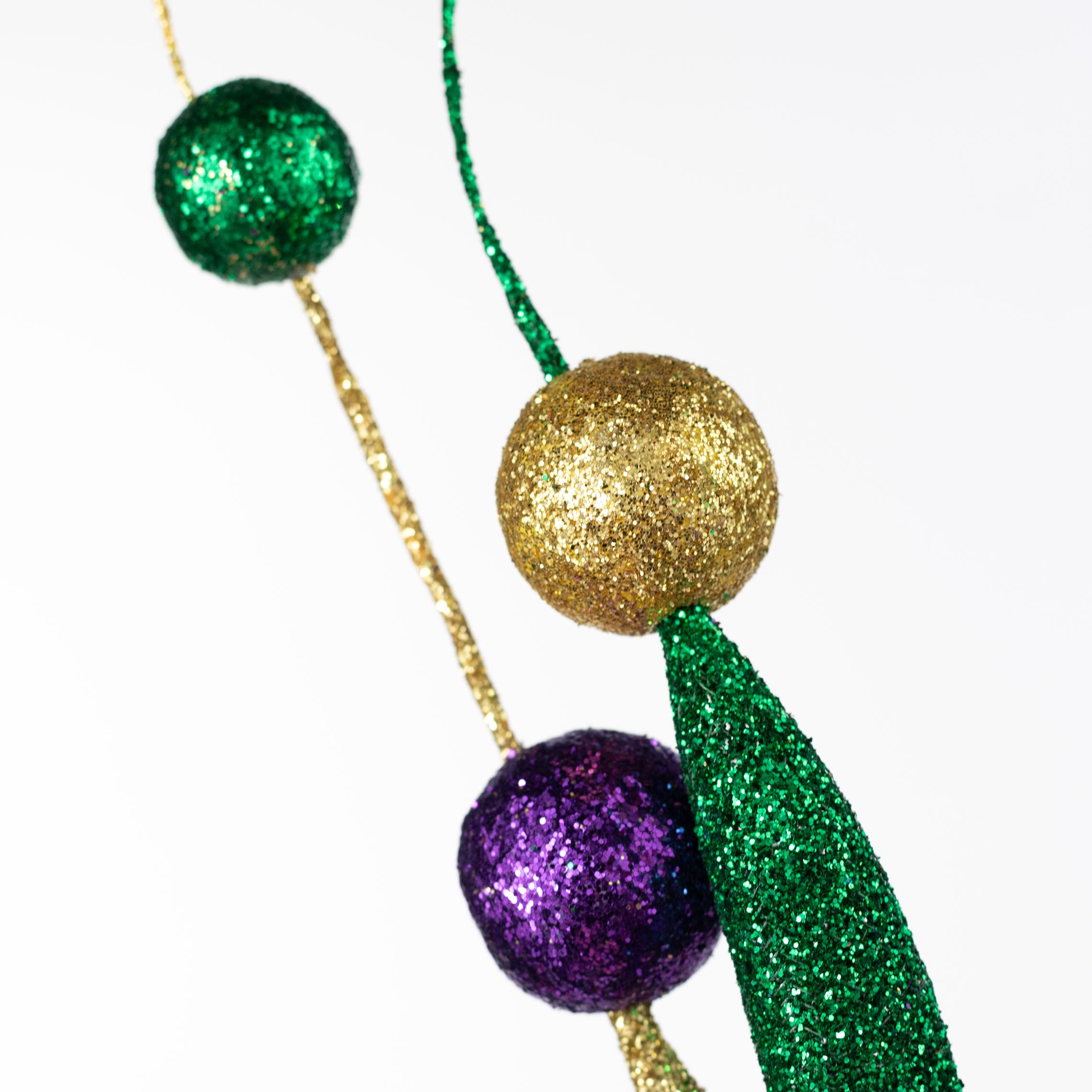 32" Glittered Ball & Tube Spray: Mardi Gras Lifestyle Photo
