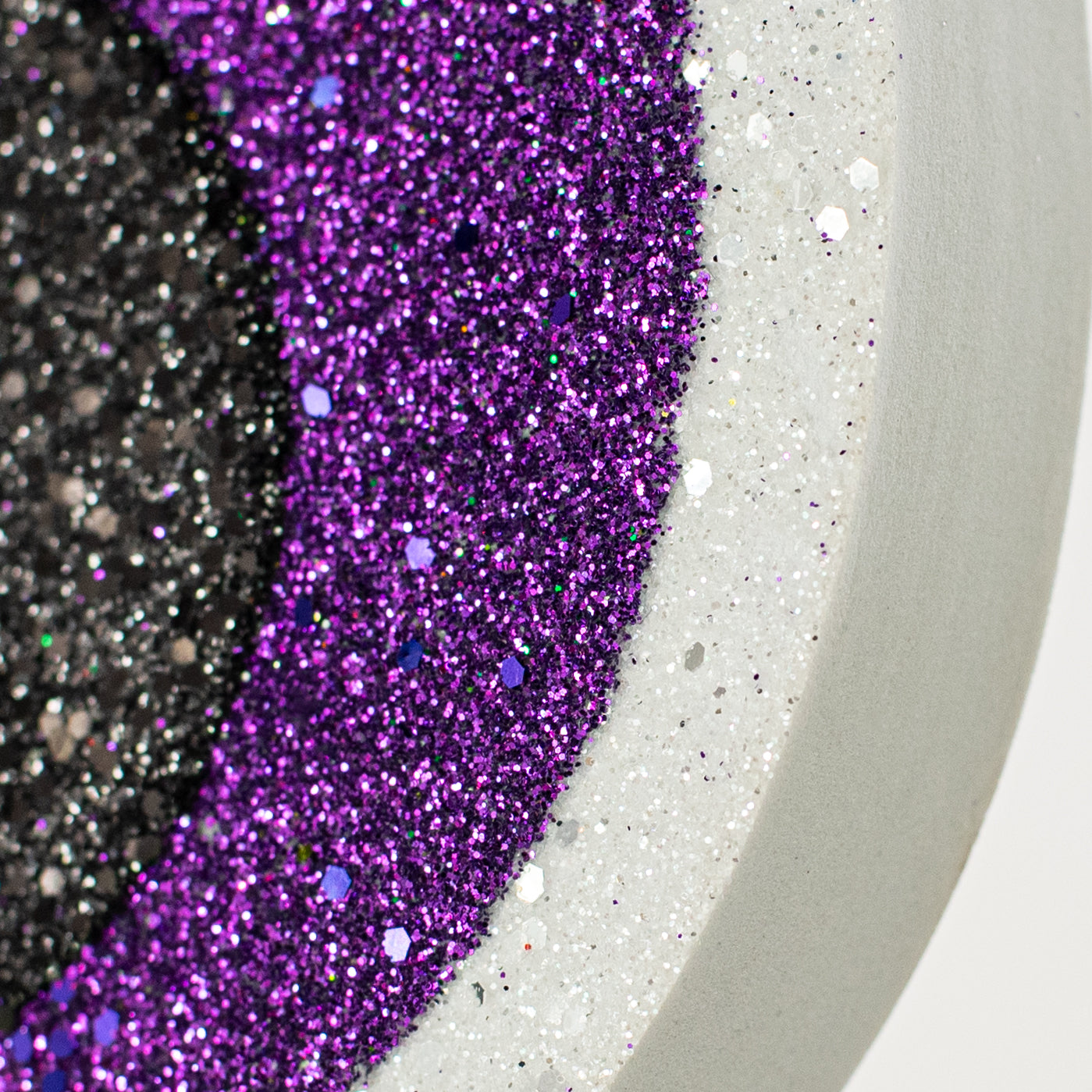 14" Glittered EVA Foam Eyeballs Hanger: Purple detail photo 3