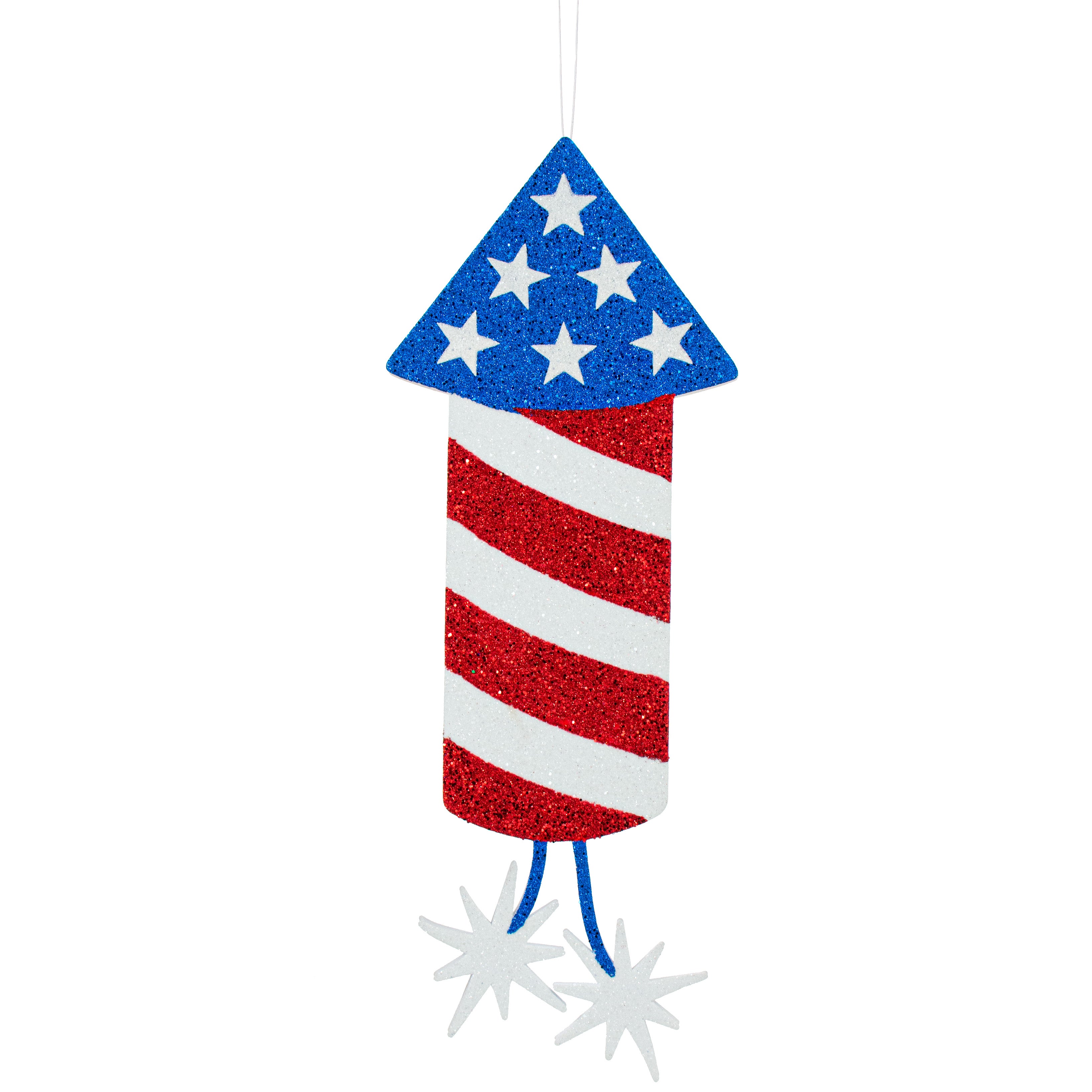 20" Glittered Foam Firecracker Rocket Decoration Item Number: HJ9043