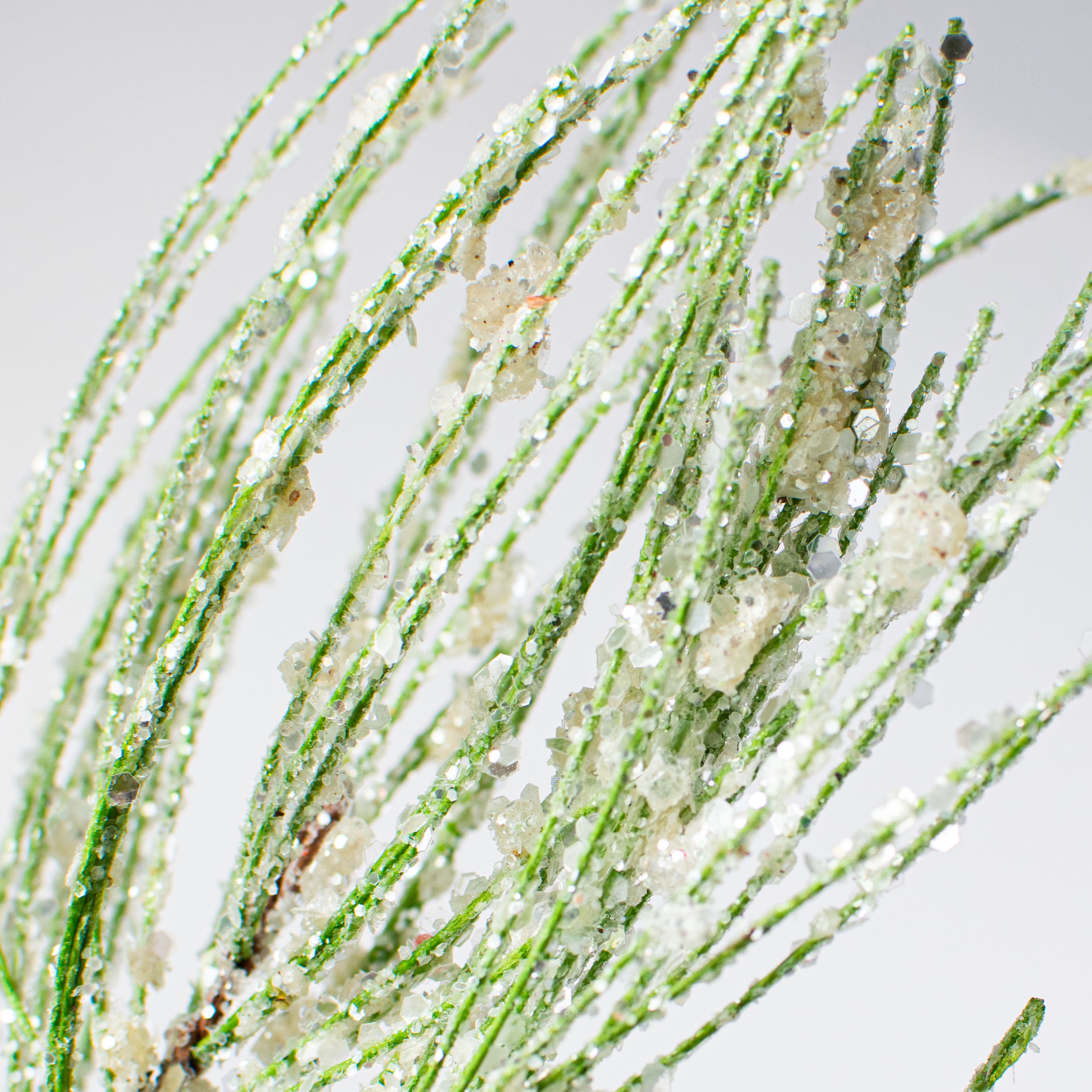 26" Glittered Pine Pick: Green detail photo 4