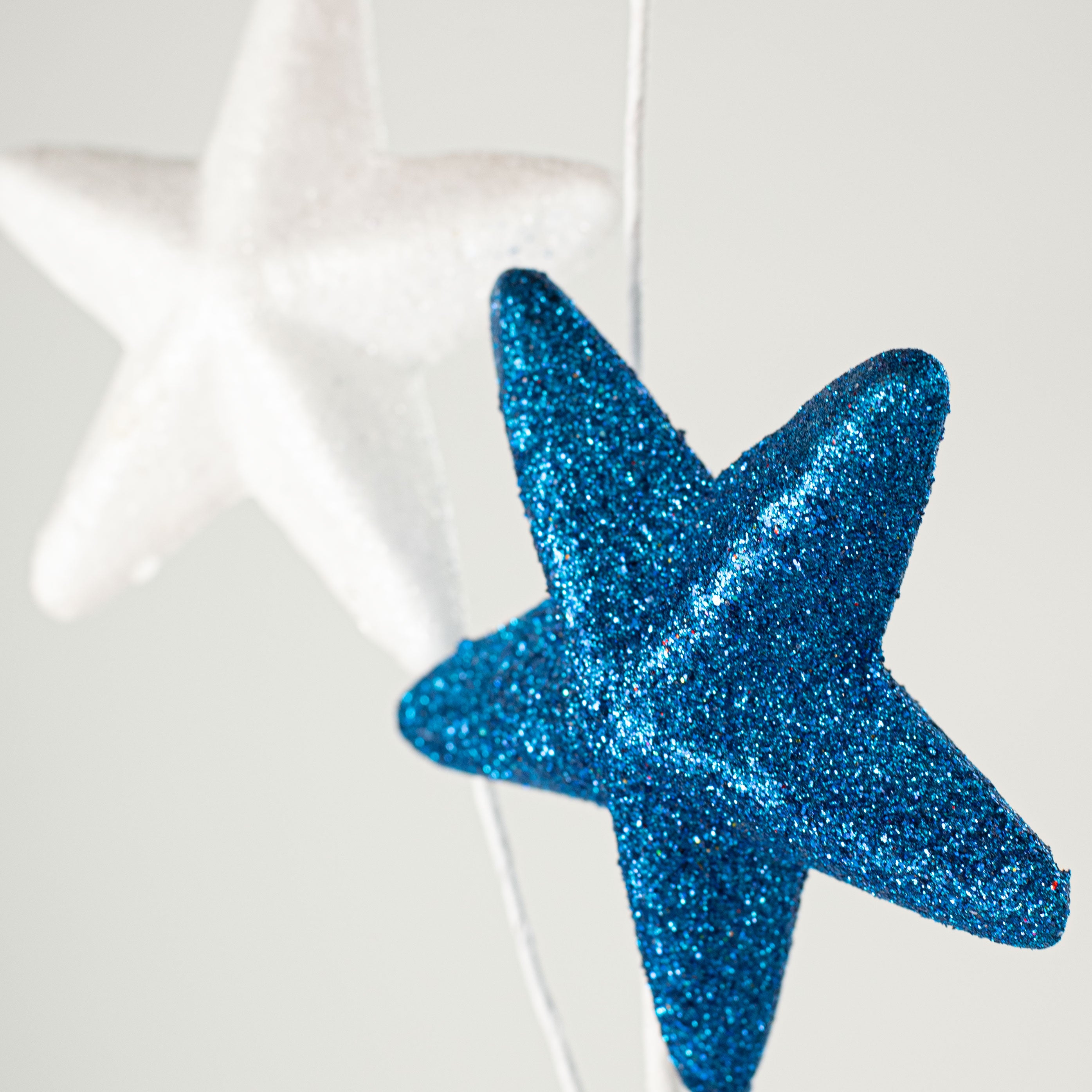 29" Glittered Solid Star Spray: Red, White, Blue Lifestyle Photo