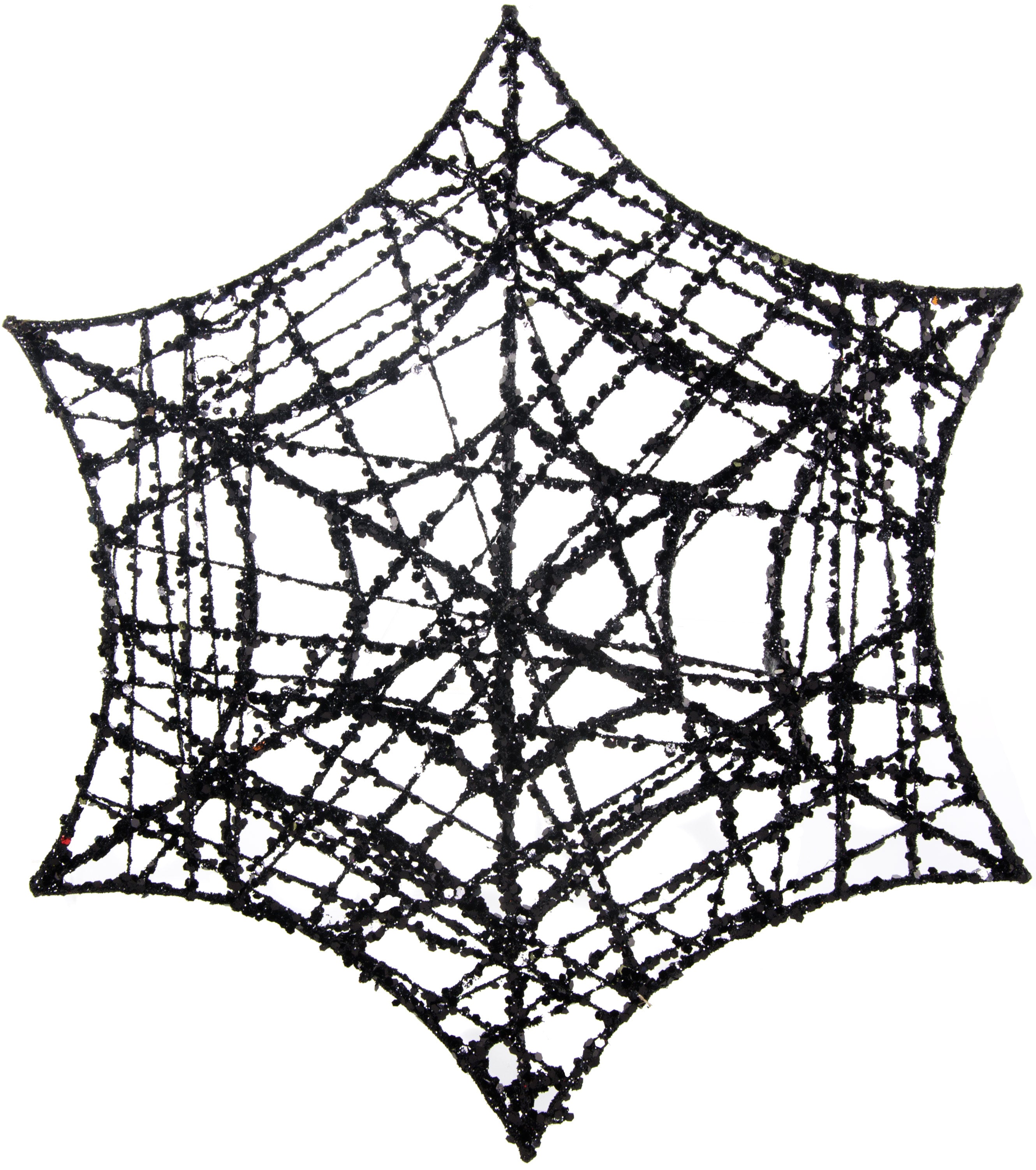 13" Glittered Spider Web: Black Item Number: HH723802