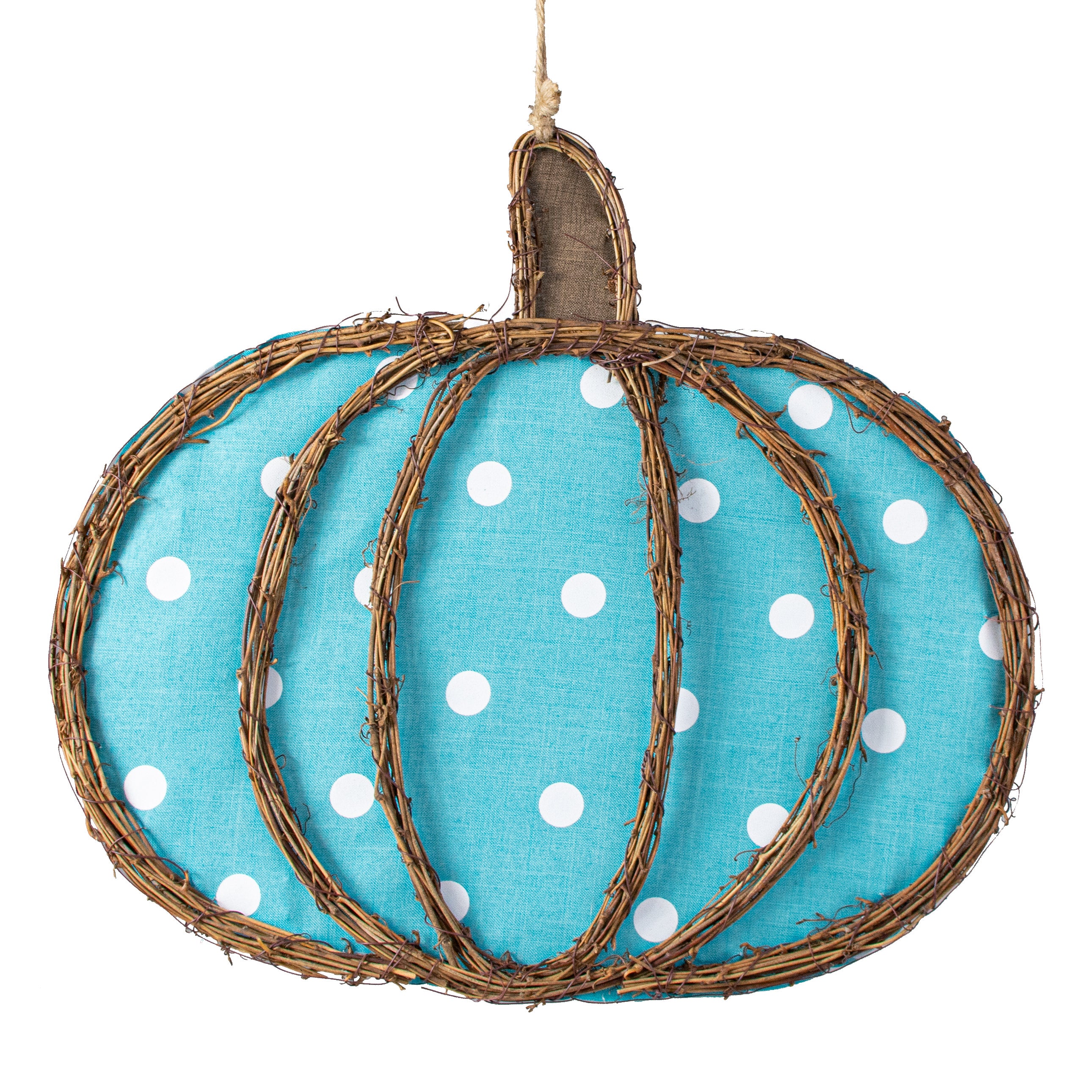 16" Grapevine Hanger: Light Teal Pumpkin Item Number: KG305236