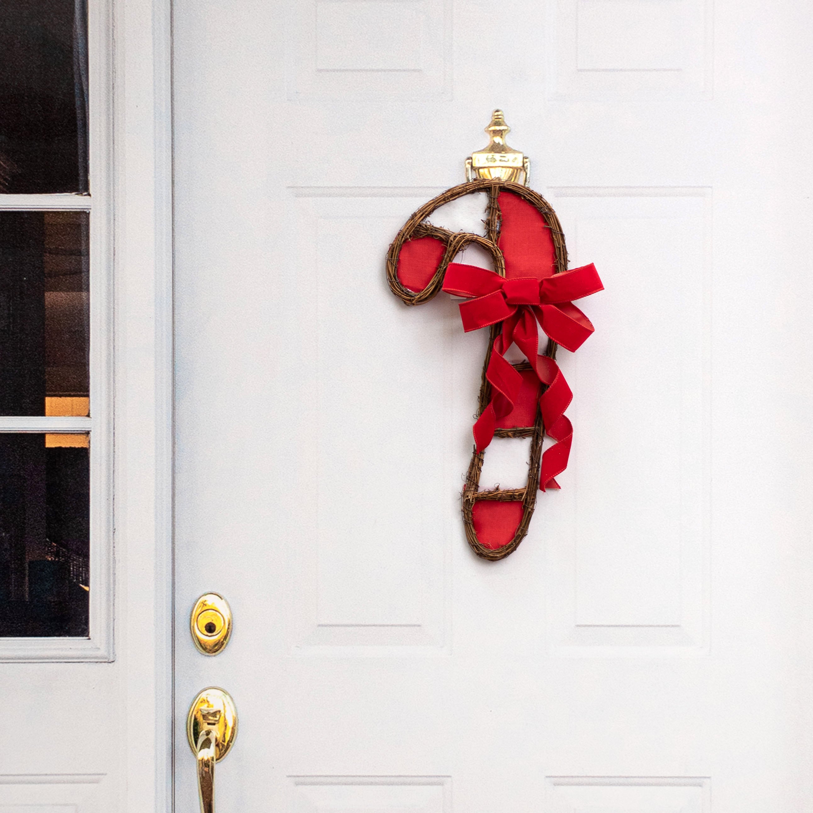 21" Grapevine Hanger: Red & White Candy Cane Lifestyle Photo
