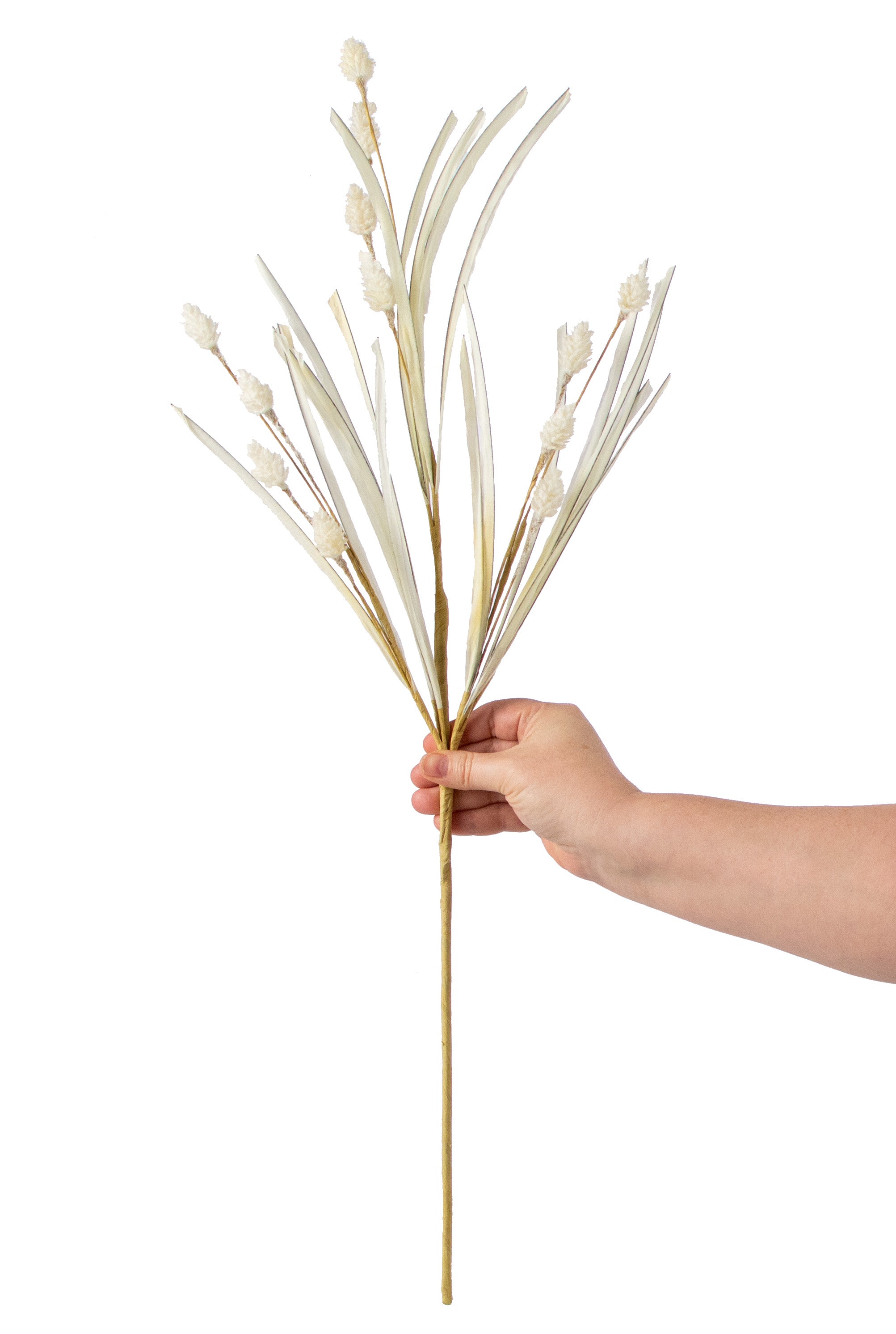 28" Grass & Cone Filler Bush: Beige detail photo 3